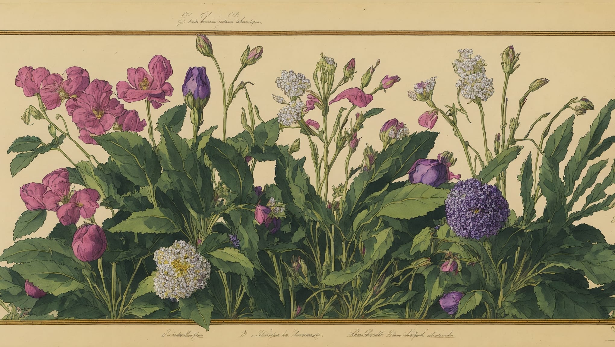 Aden — illustration botanique, origine contemporaine