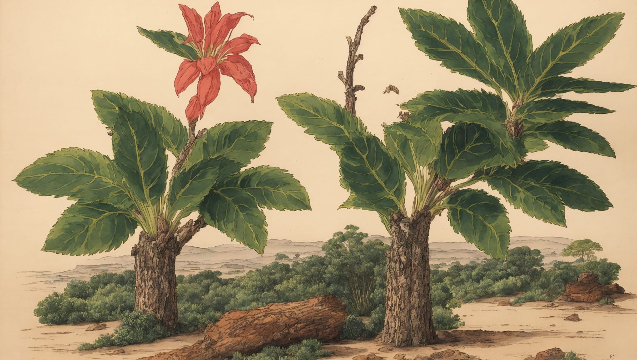 Adja — illustration botanique, origine africaine