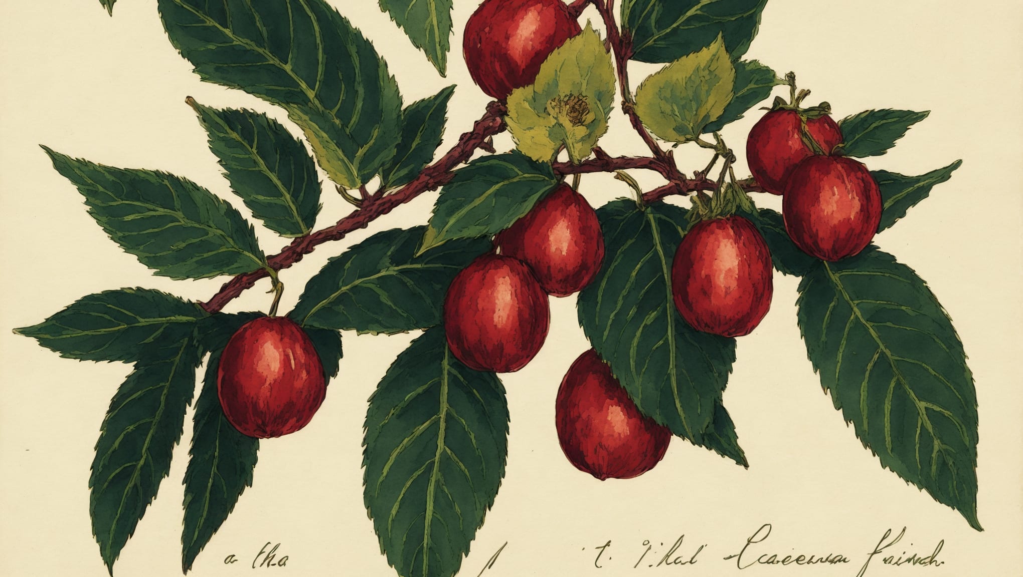 Aimée — illustration botanique, origine latine