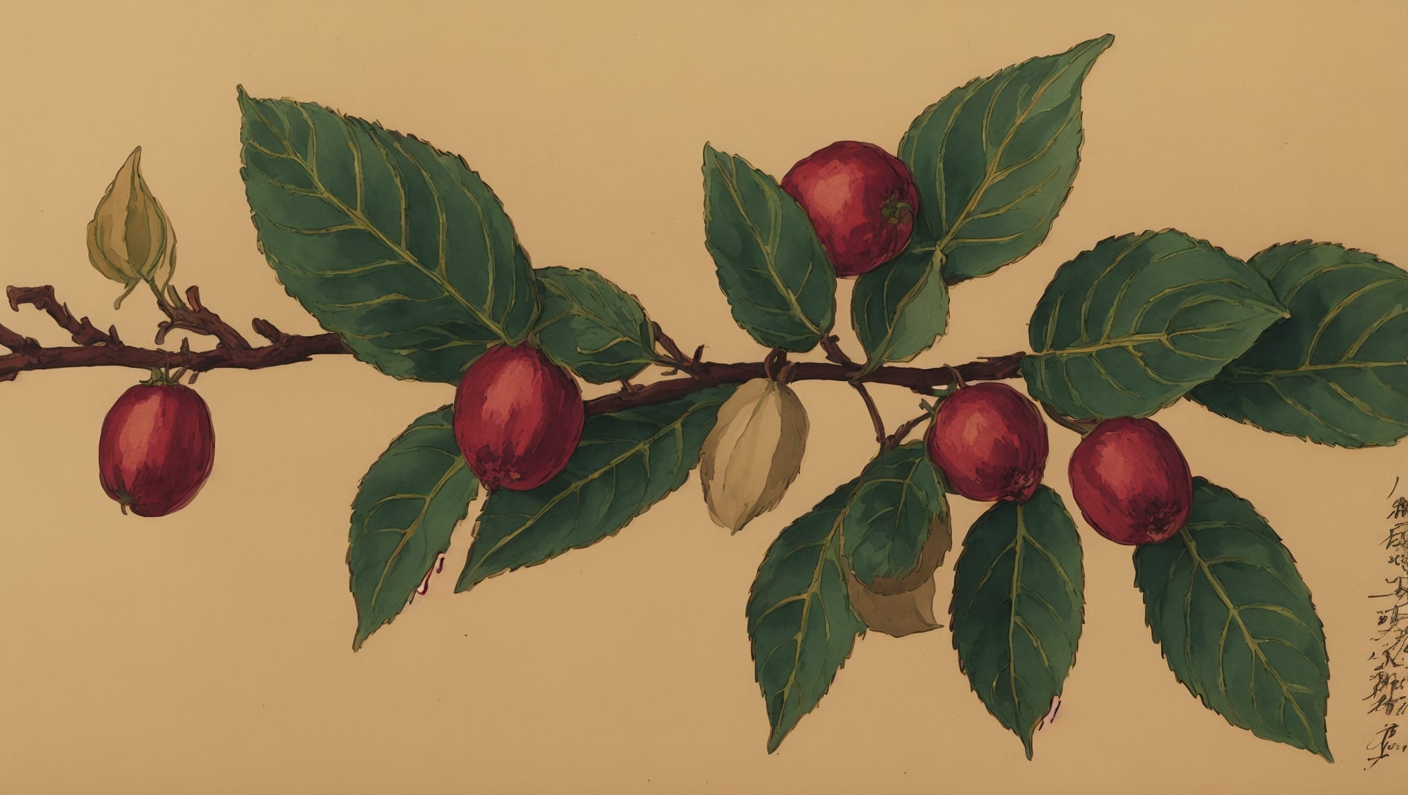 Amélia — illustration botanique, origine latine