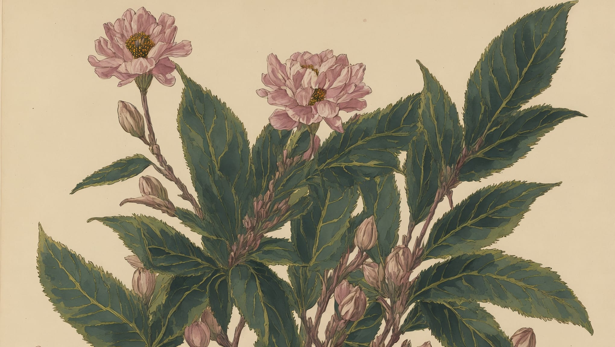 Andréa — illustration botanique, origine grecque