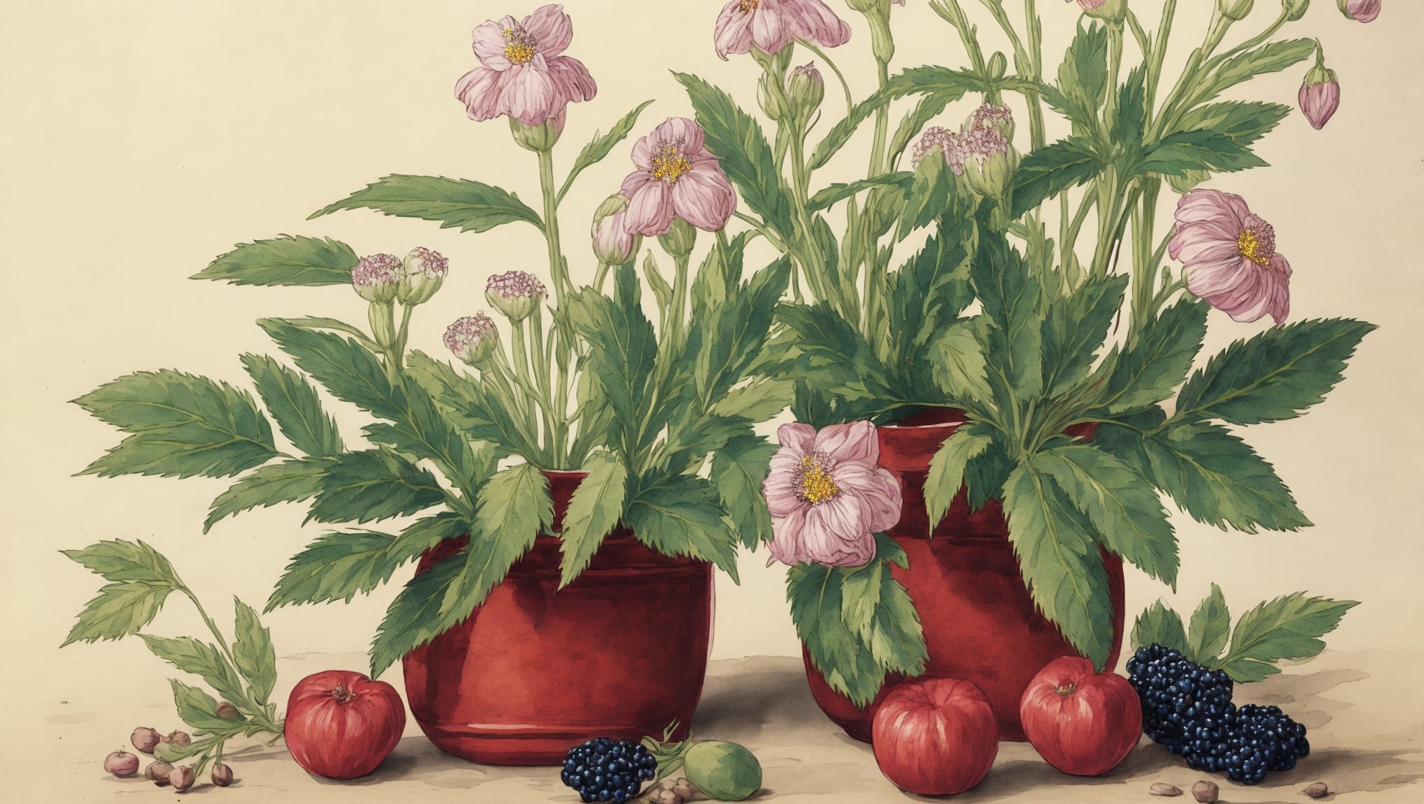 Anélya — illustration botanique, origine contemporaine