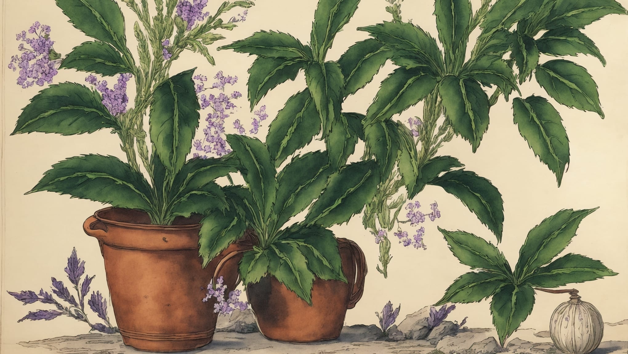Athéna — illustration botanique, origine grecque