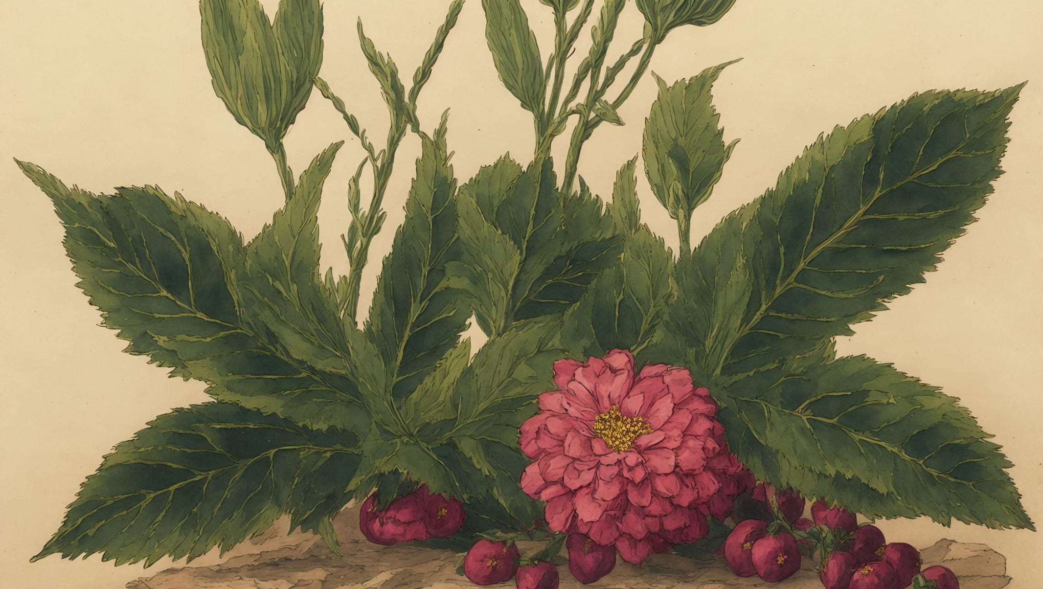 Ayla — illustration botanique, origine contemporaine