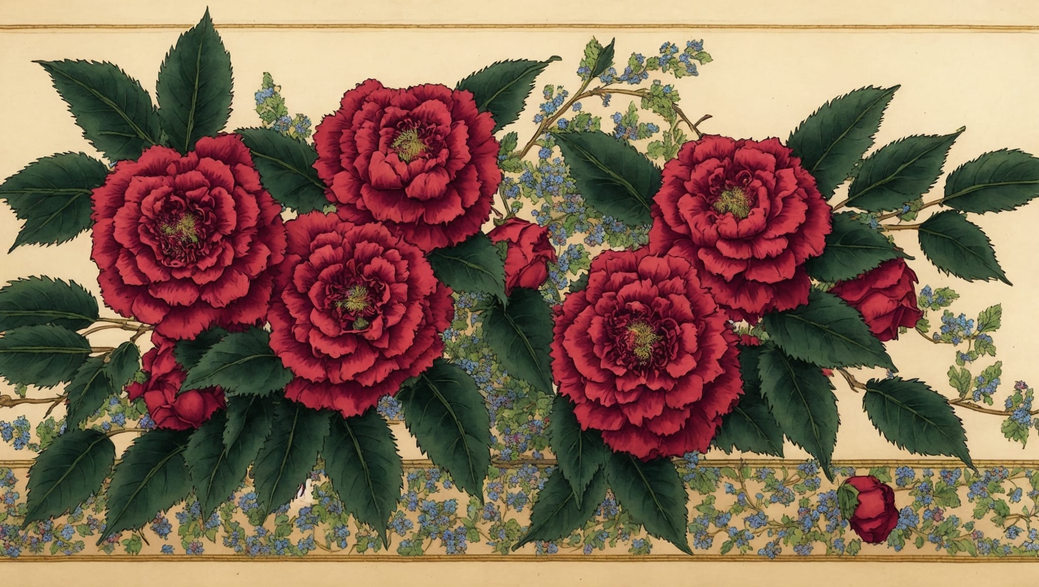 Aylan — illustration botanique, origine perse