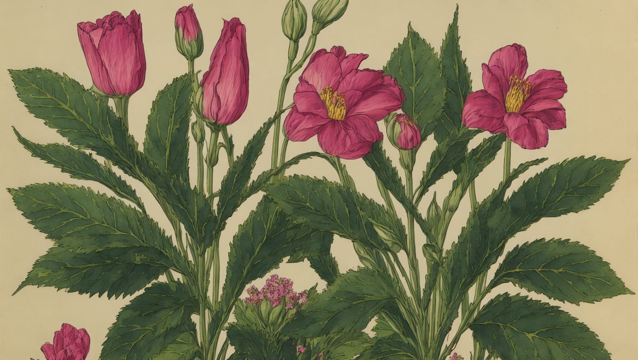 Azélie — illustration botanique, origine germanique