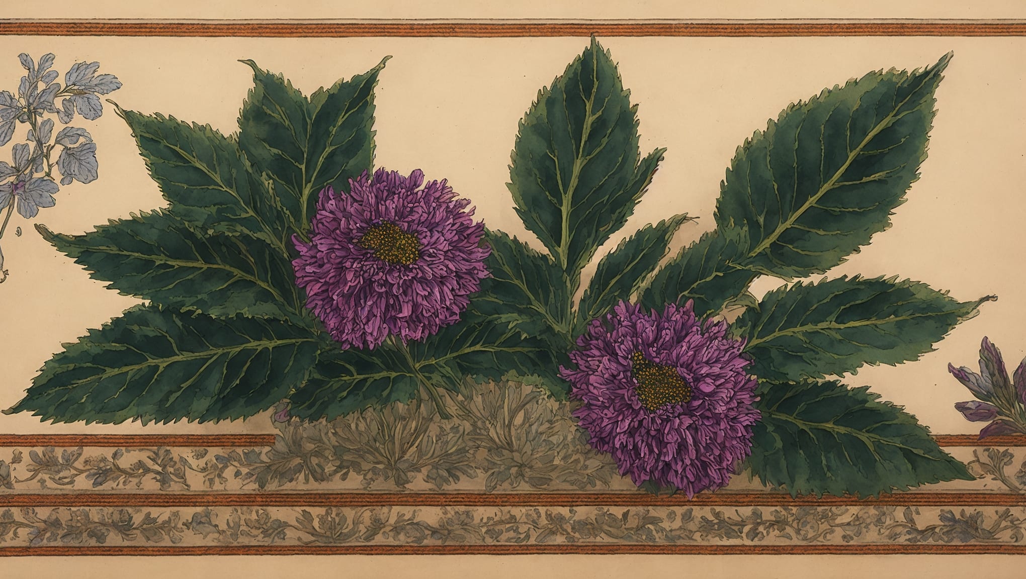 Basile — illustration botanique, origine grecque
