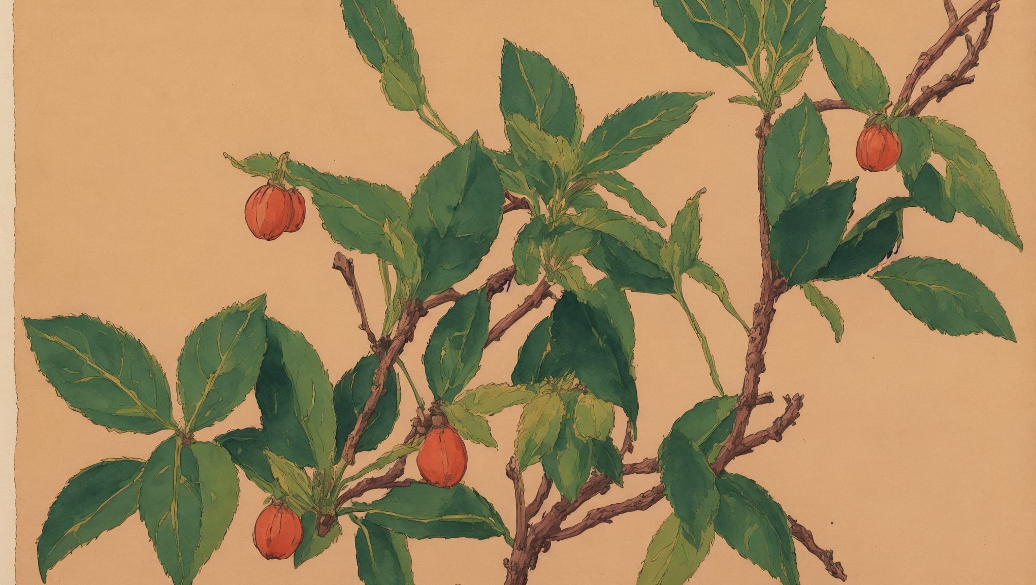 Baya — illustration botanique, origine arabe