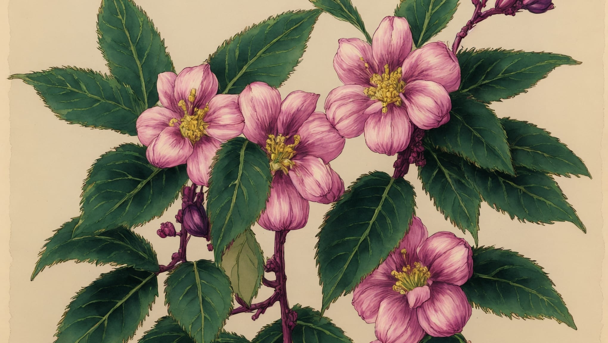 Camila — illustration botanique, origine latine