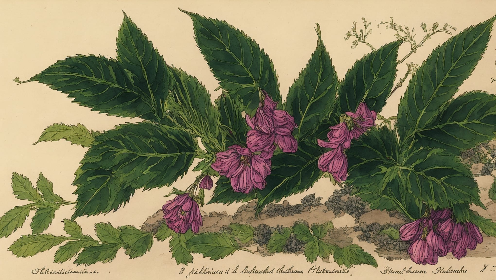 Côme — illustration botanique, origine grecque