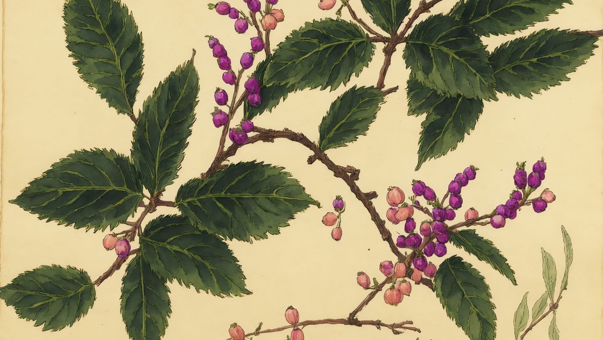 Dayana — illustration botanique, origine latine