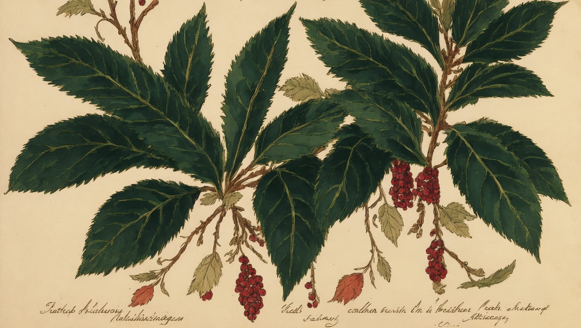 Dominic — illustration botanique, origine latine