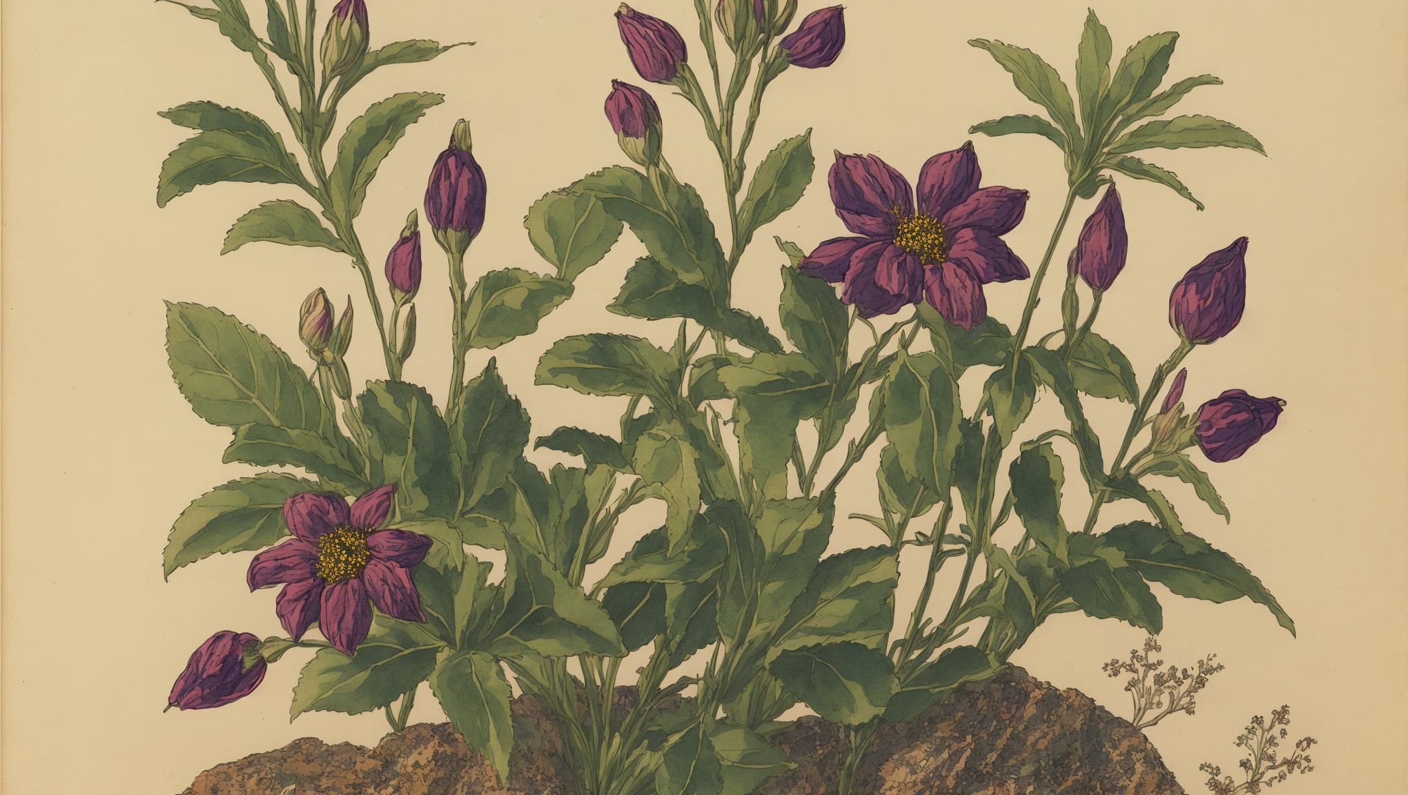 Ediz — illustration botanique, origine contemporaine