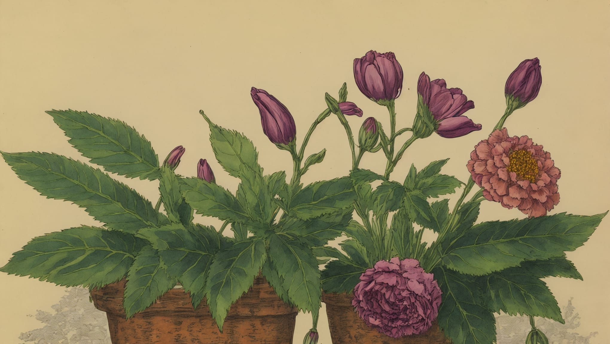 Elaïa — illustration botanique, origine contemporaine
