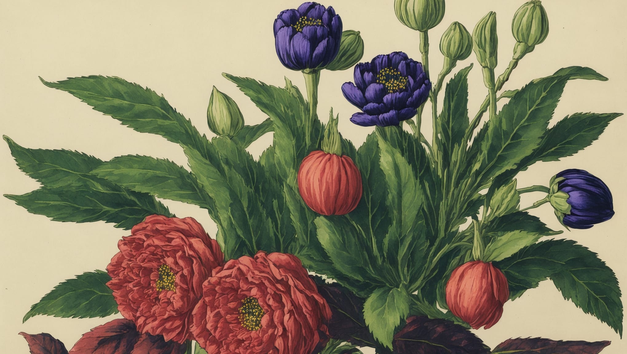 Elyo — illustration botanique, origine contemporaine