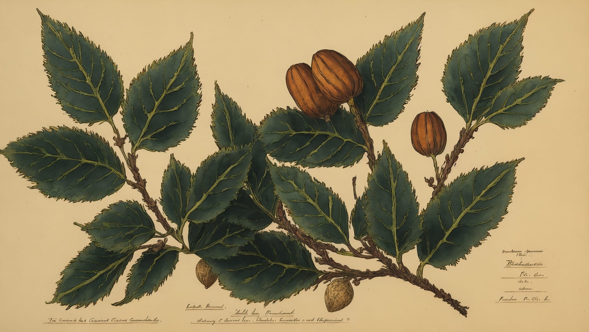 Enaël — illustration botanique, origine celte