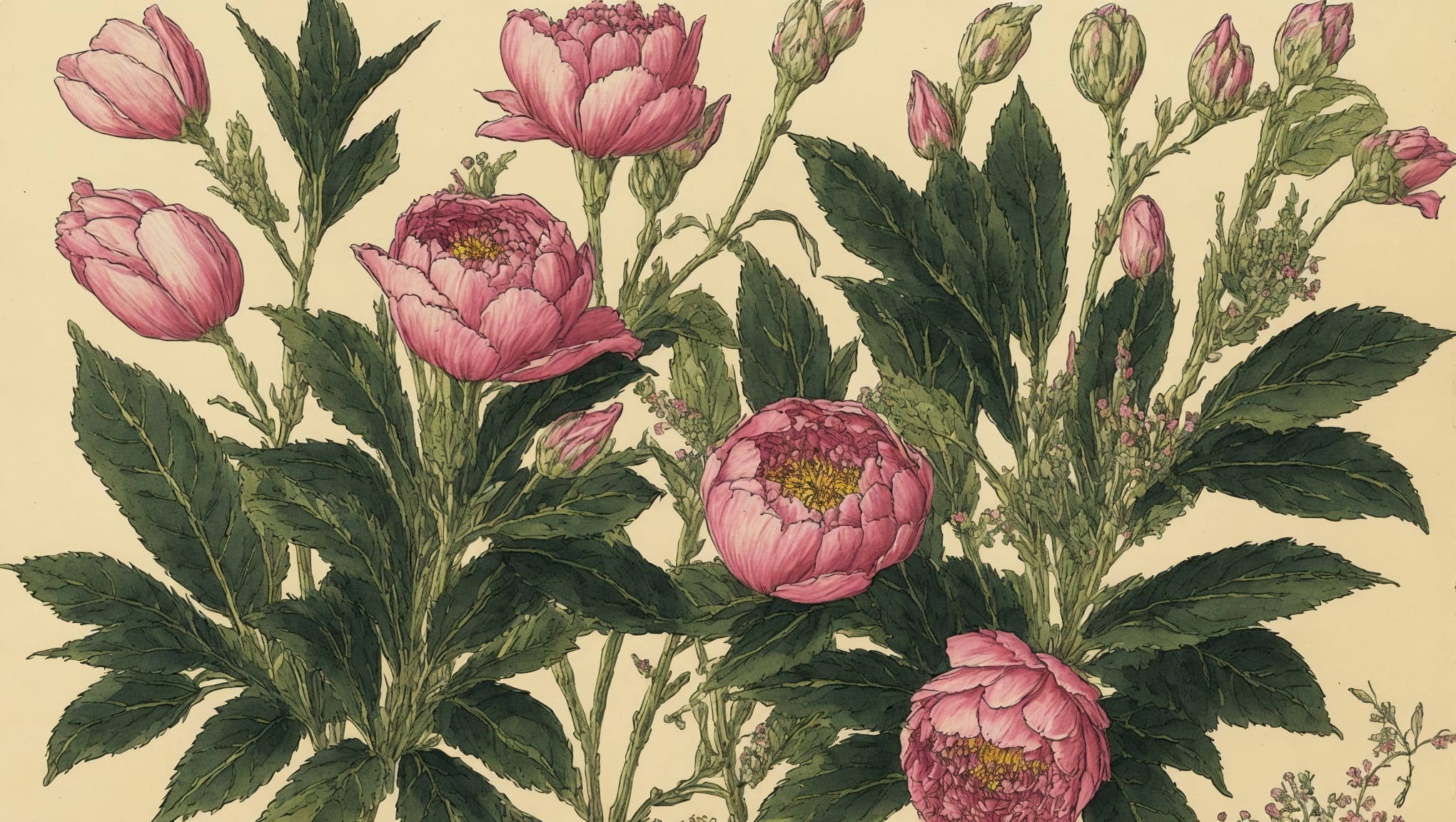 Enea — illustration botanique, origine contemporaine