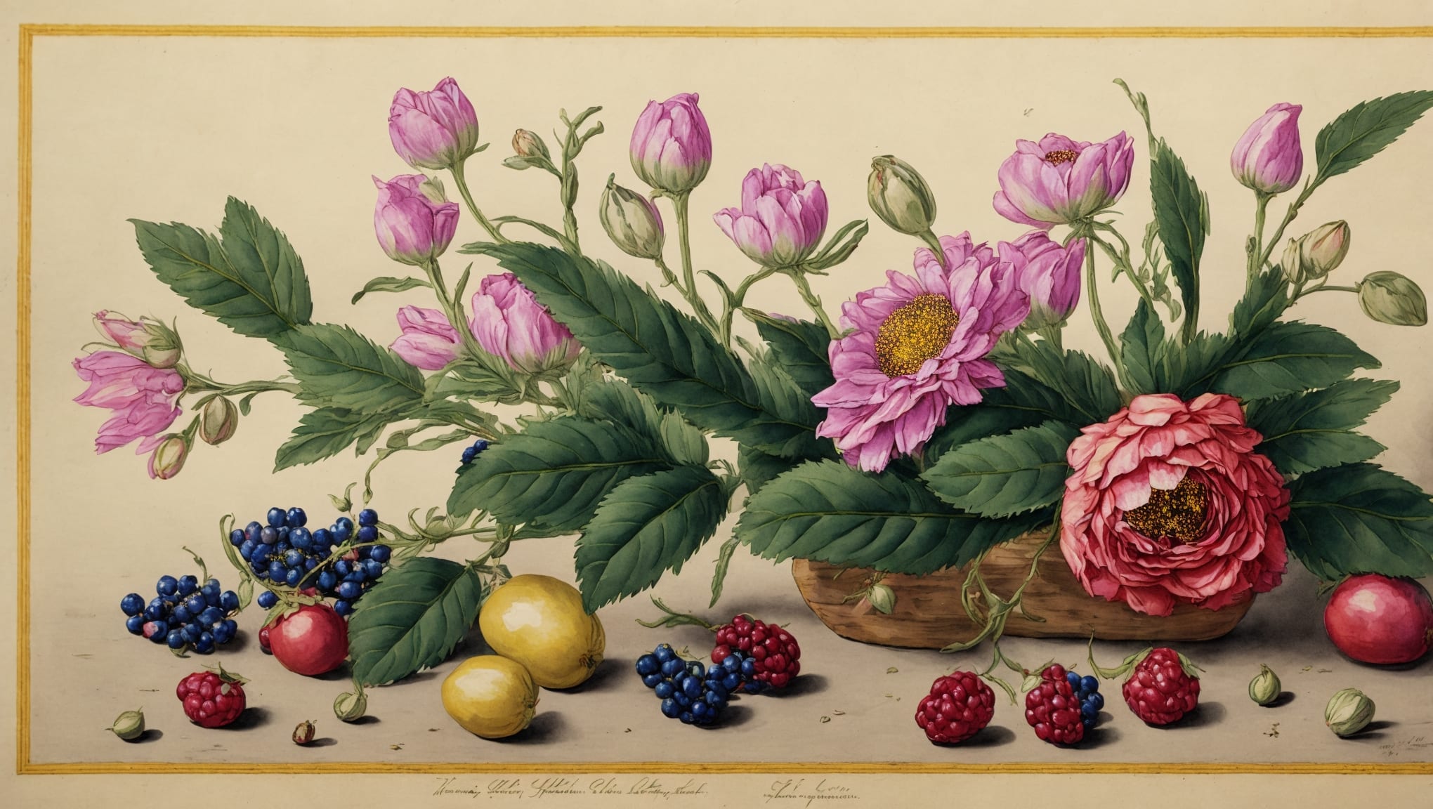 Ezel — illustration botanique, origine contemporaine