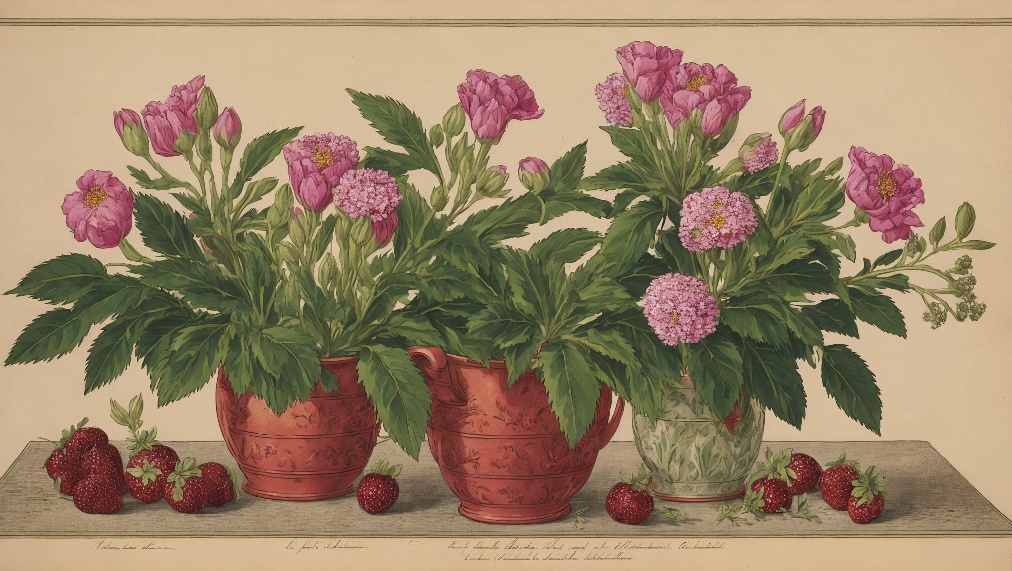 Hana — illustration botanique, origine contemporaine