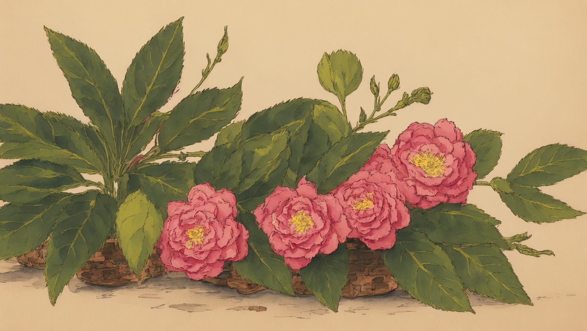 Hayat — illustration botanique, origine arabe