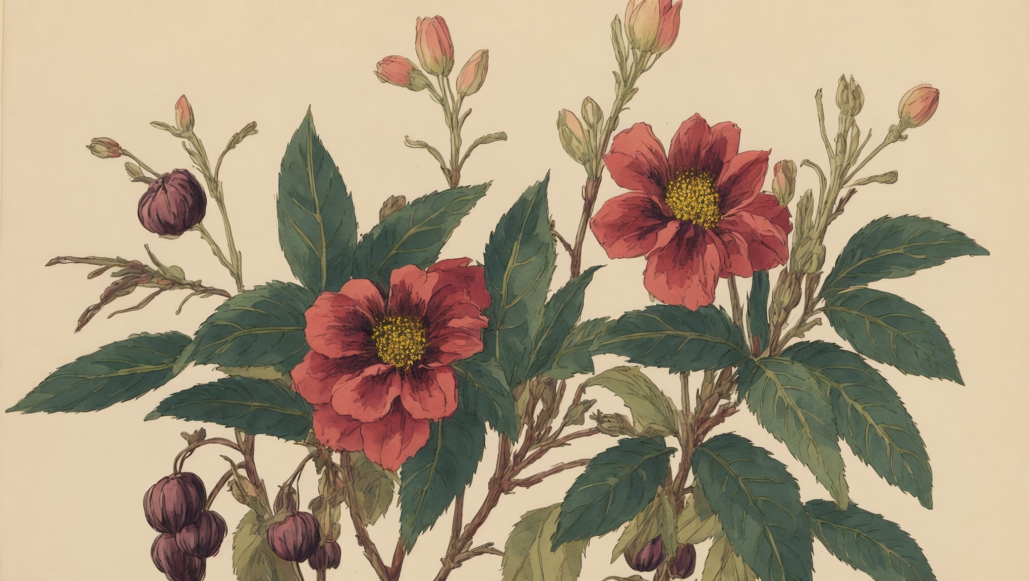 Heaven — illustration botanique, origine contemporaine