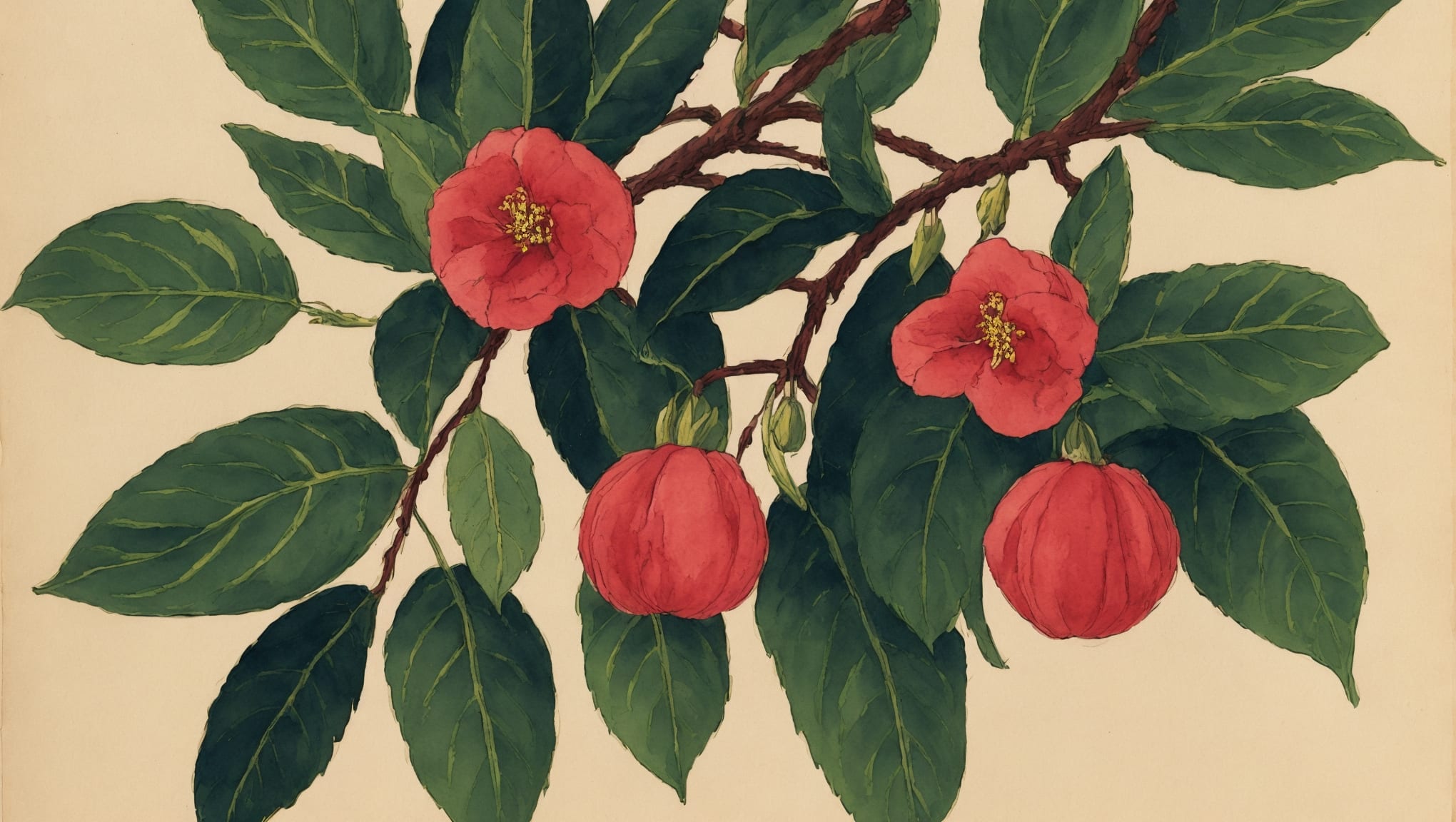 Hortense — illustration botanique, origine latine