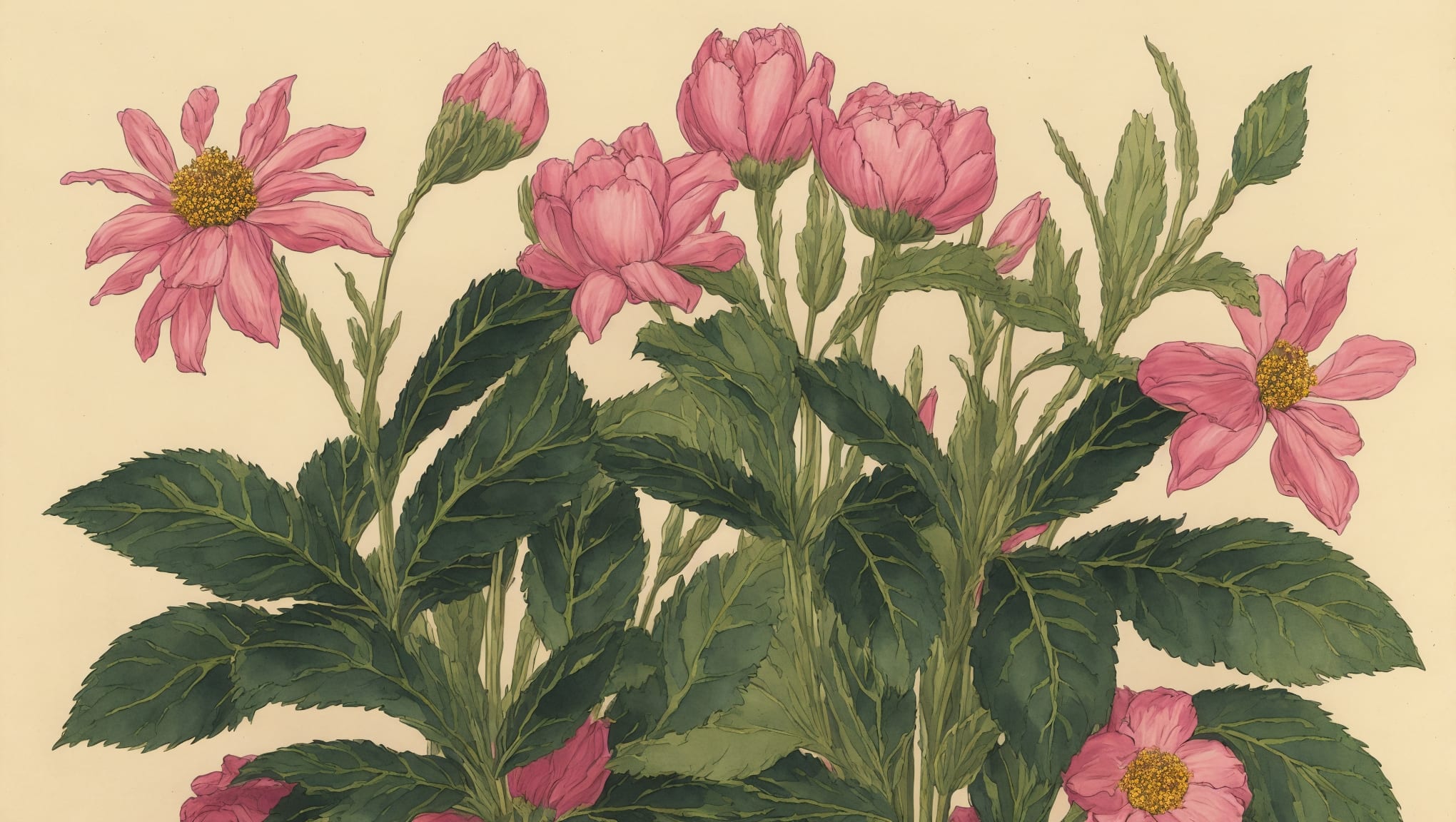 Inaïa — illustration botanique, origine contemporaine