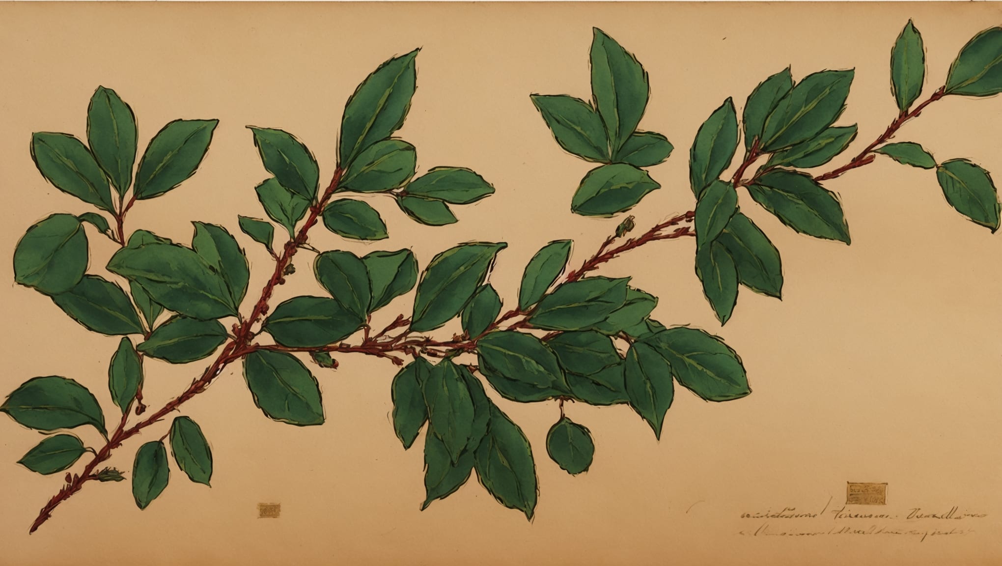 Jad — illustration botanique, origine arabe