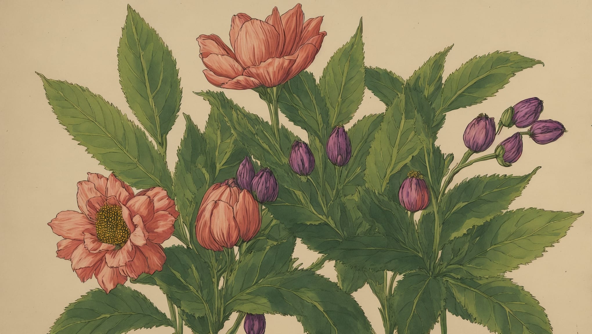 Jayden — illustration botanique, origine contemporaine