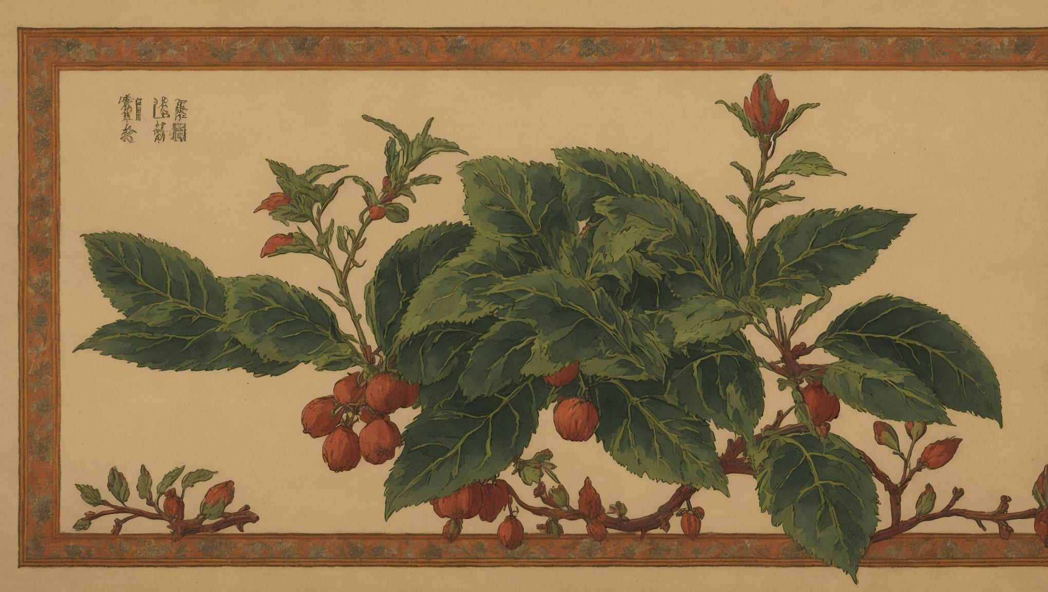 Joud — illustration botanique, origine arabe
