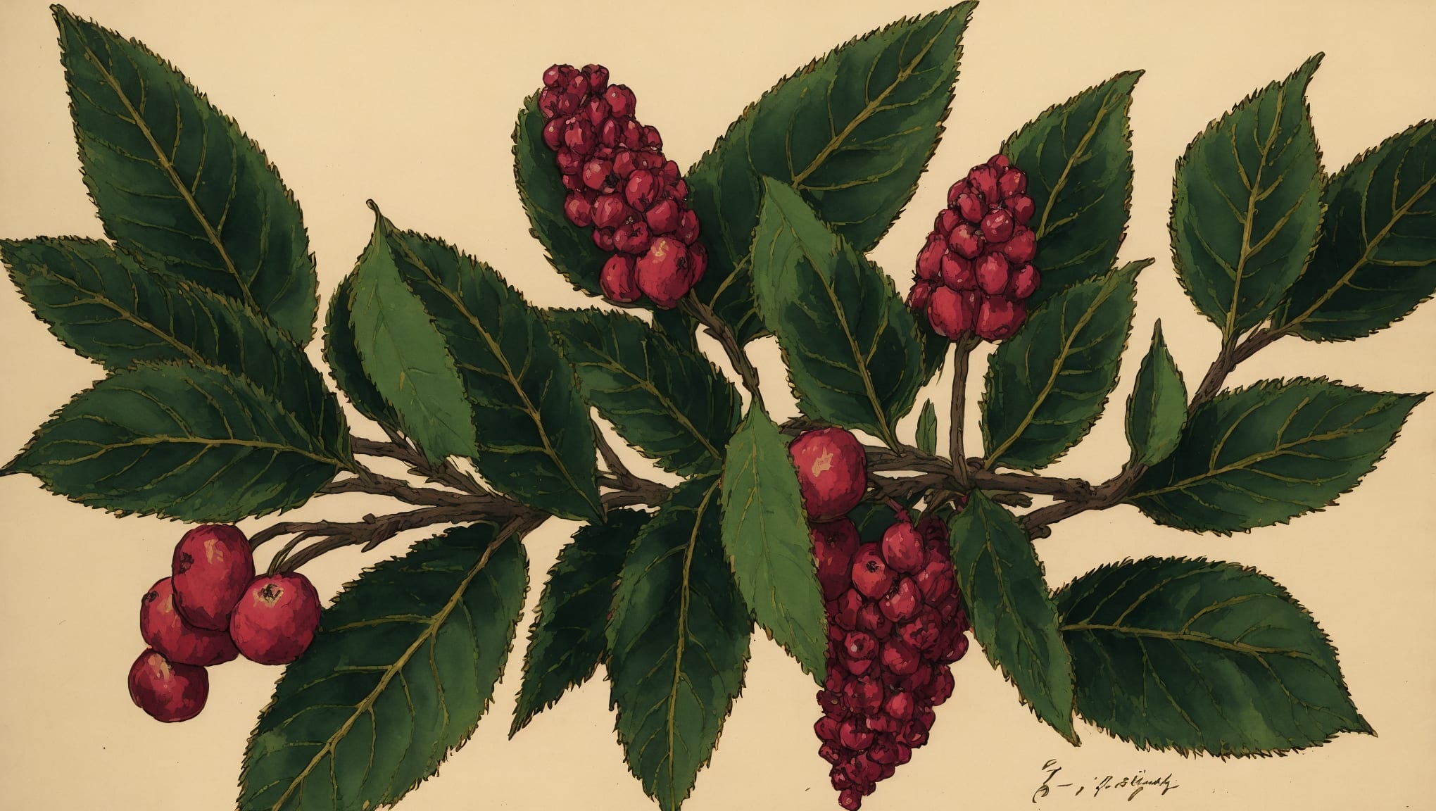 Juliann — illustration botanique, origine latine