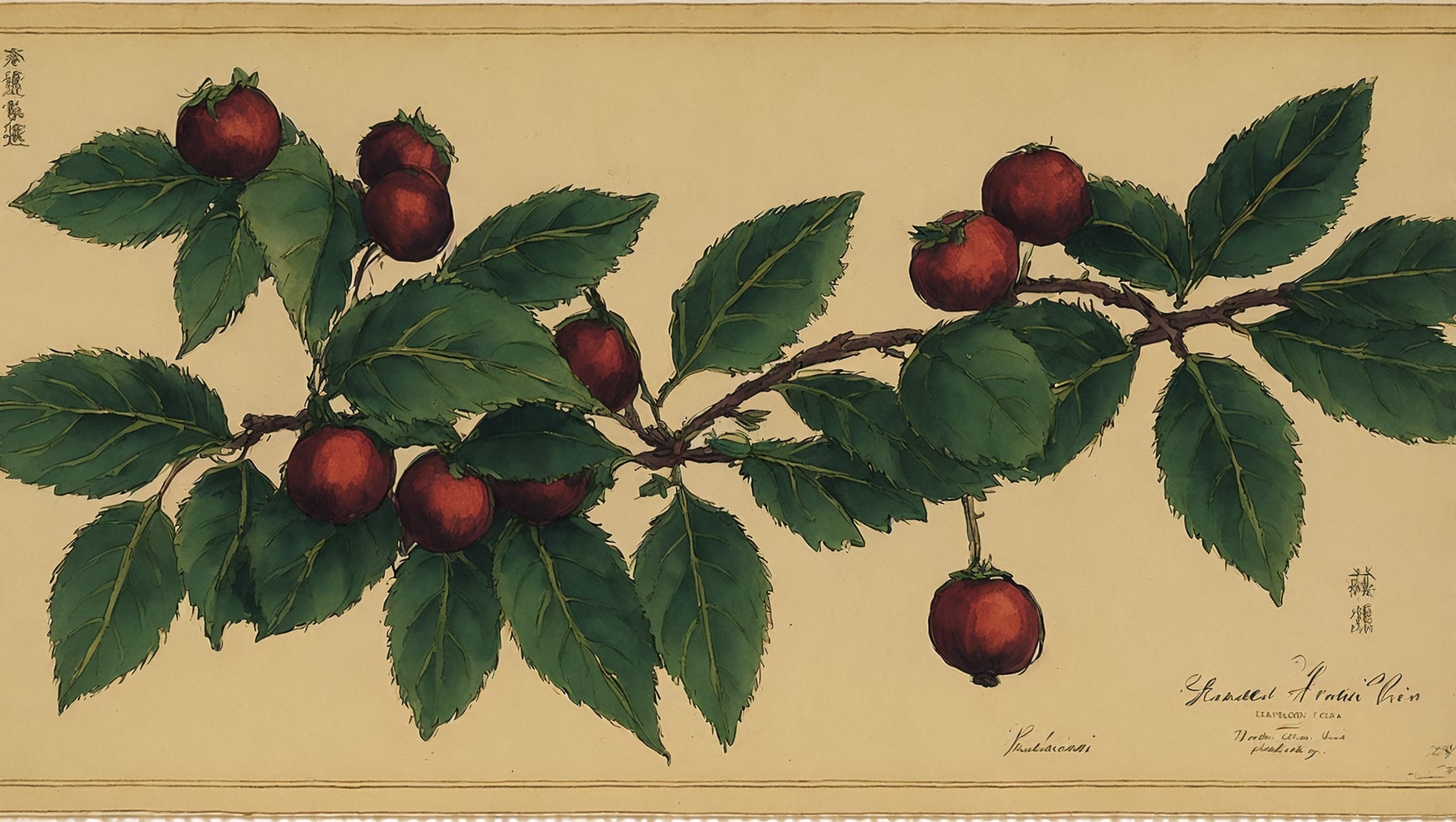 Juliano — illustration botanique, origine latine