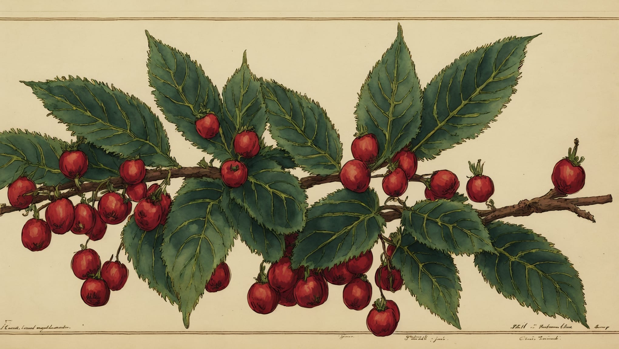 June — illustration botanique, origine latine
