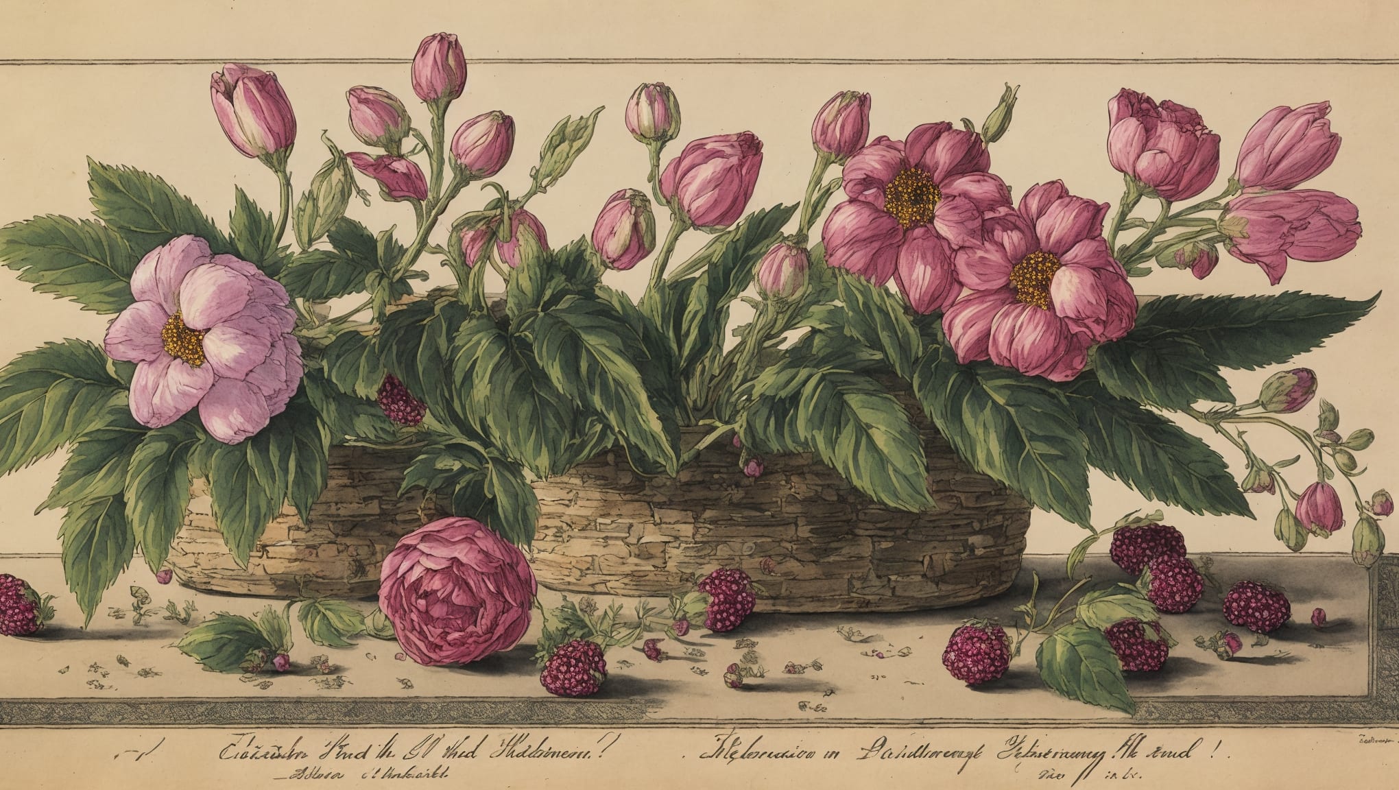 Kataleya — illustration botanique, origine contemporaine