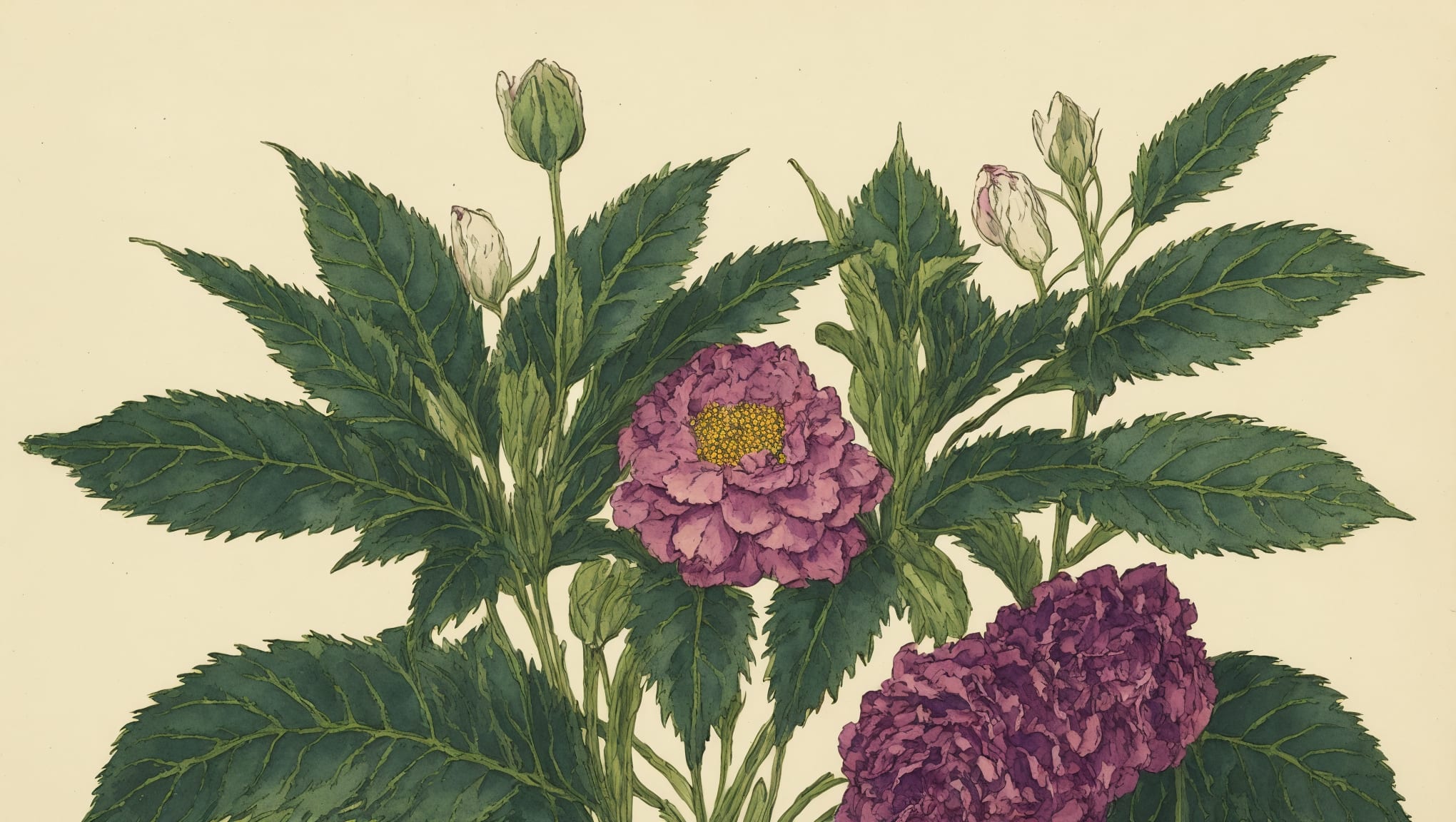 Kayden — illustration botanique, origine contemporaine