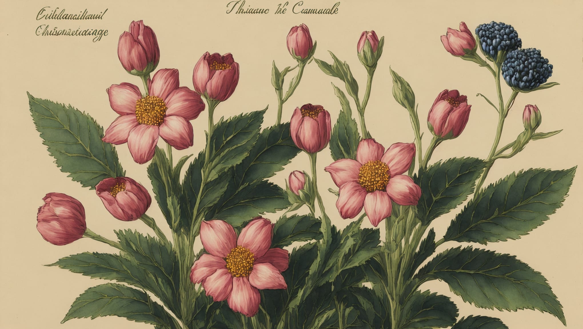 Kayla — illustration botanique, origine contemporaine
