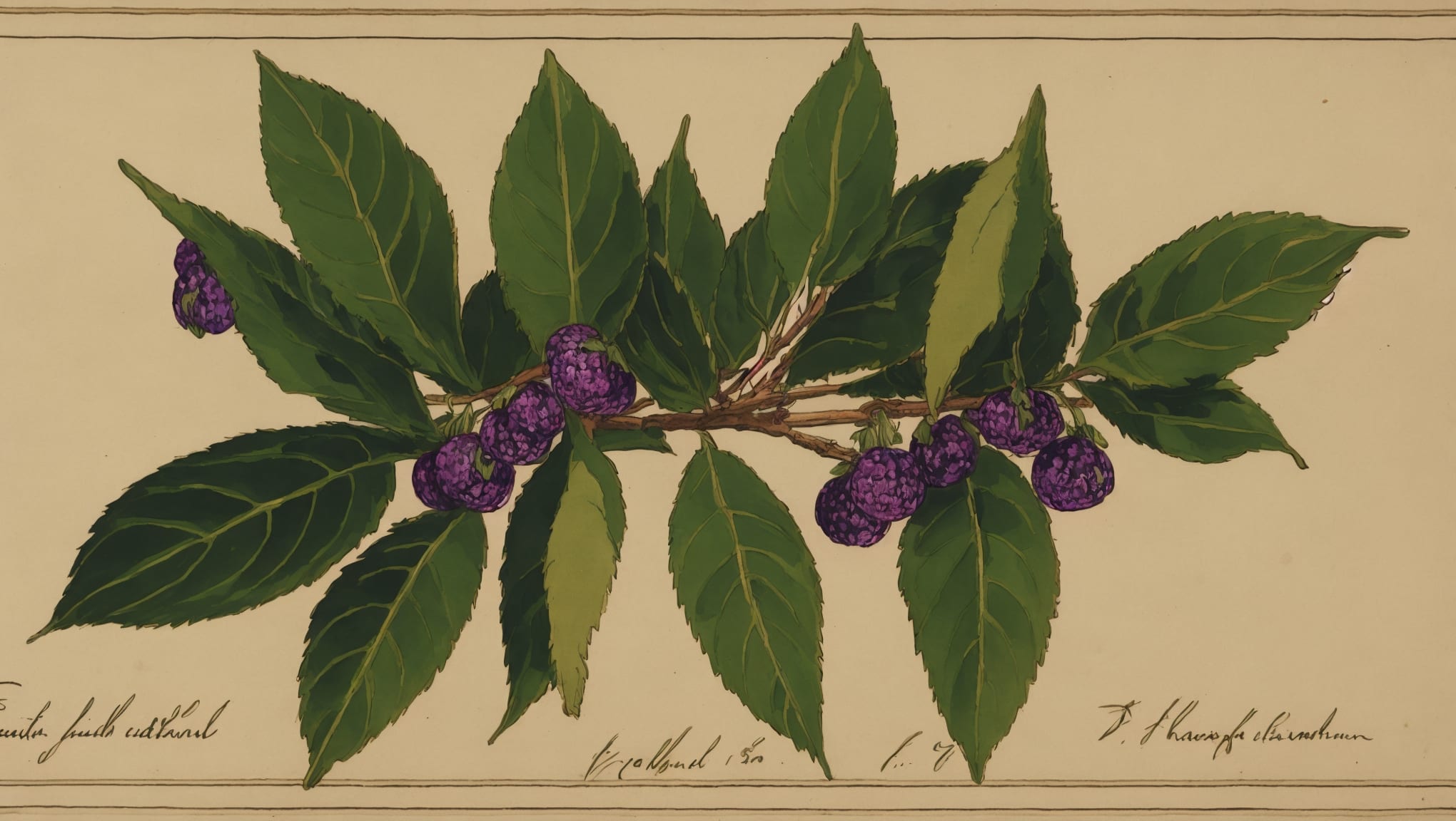 Loup — illustration botanique, origine latine