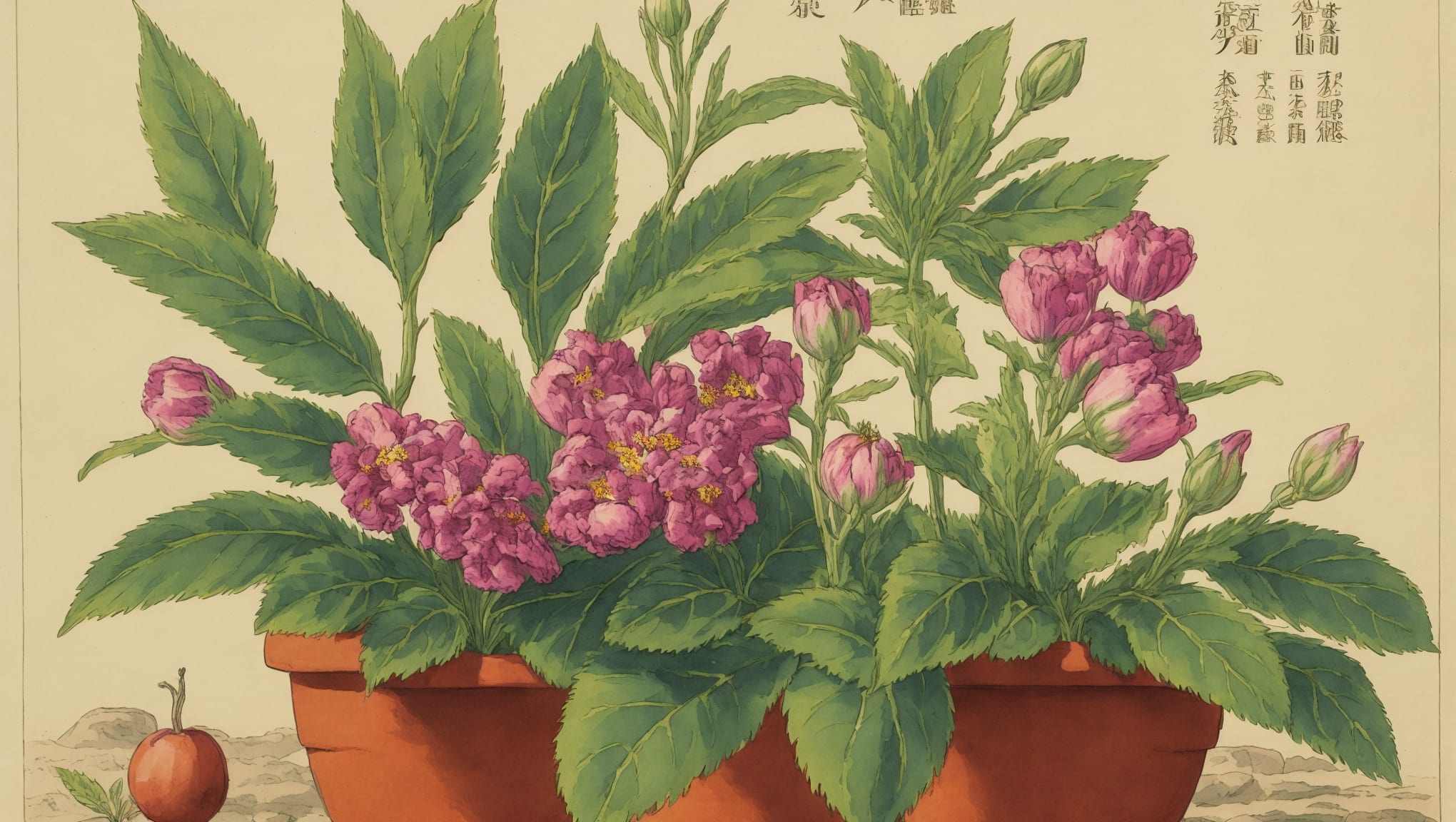 Lyah — illustration botanique, origine contemporaine