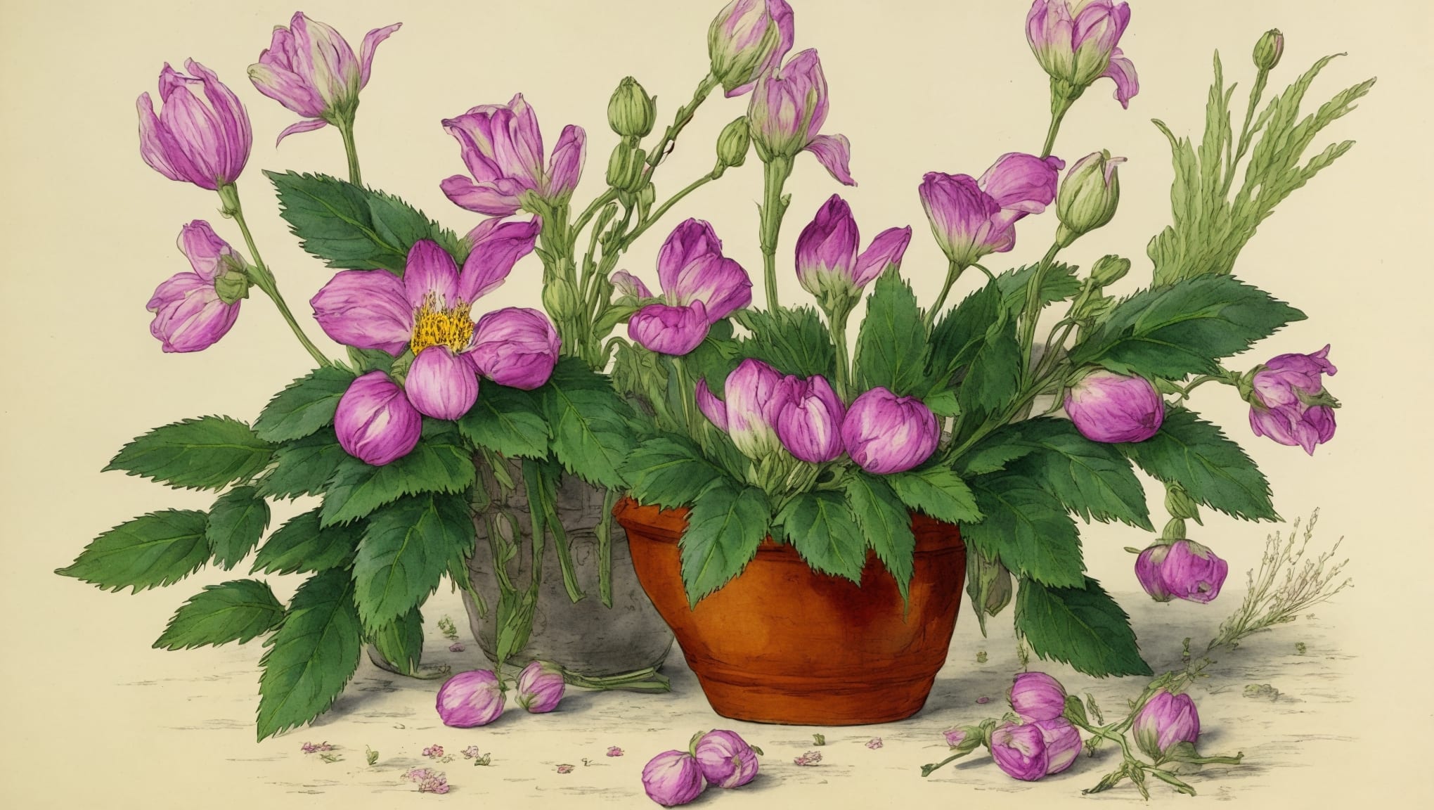 Lyana — illustration botanique, origine contemporaine