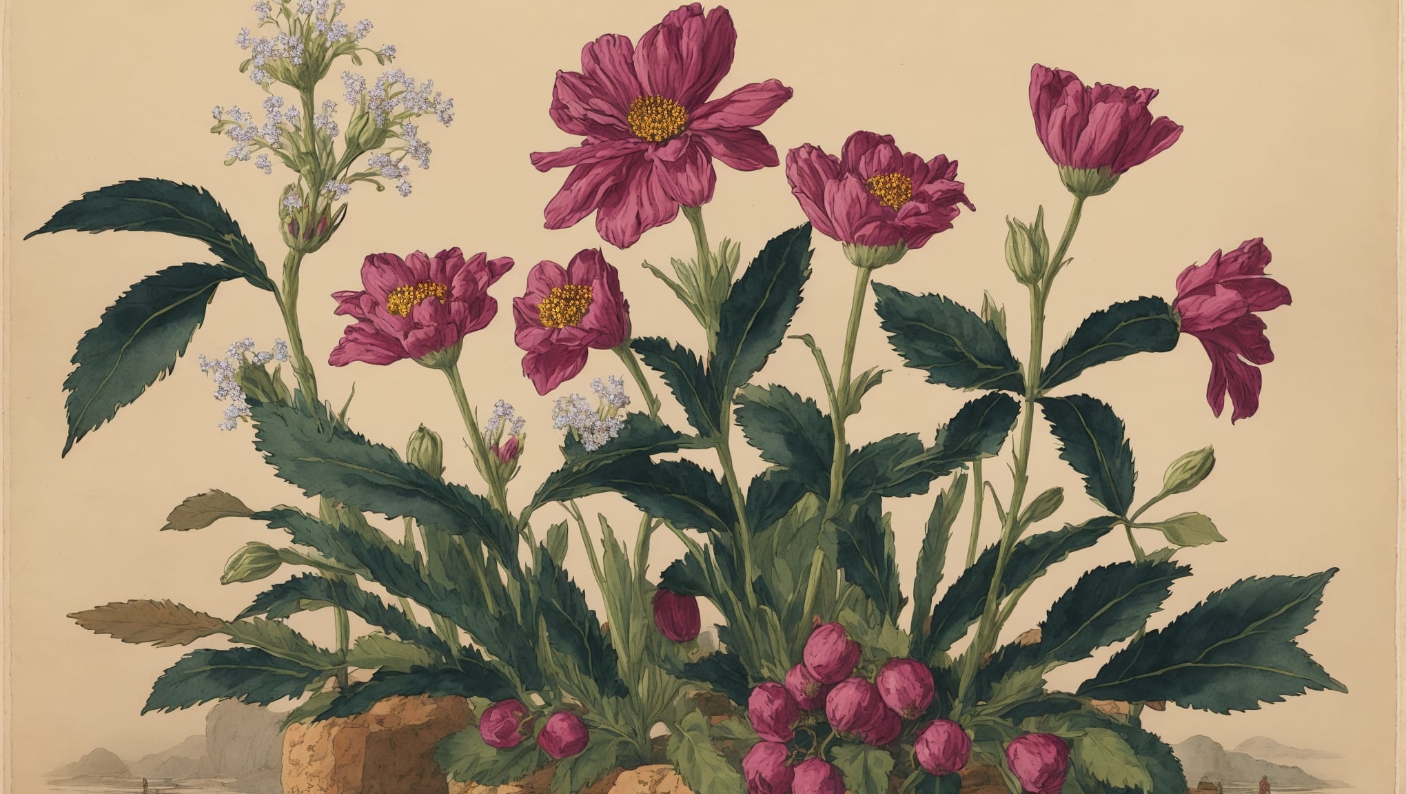 Maddie — illustration botanique, origine contemporaine