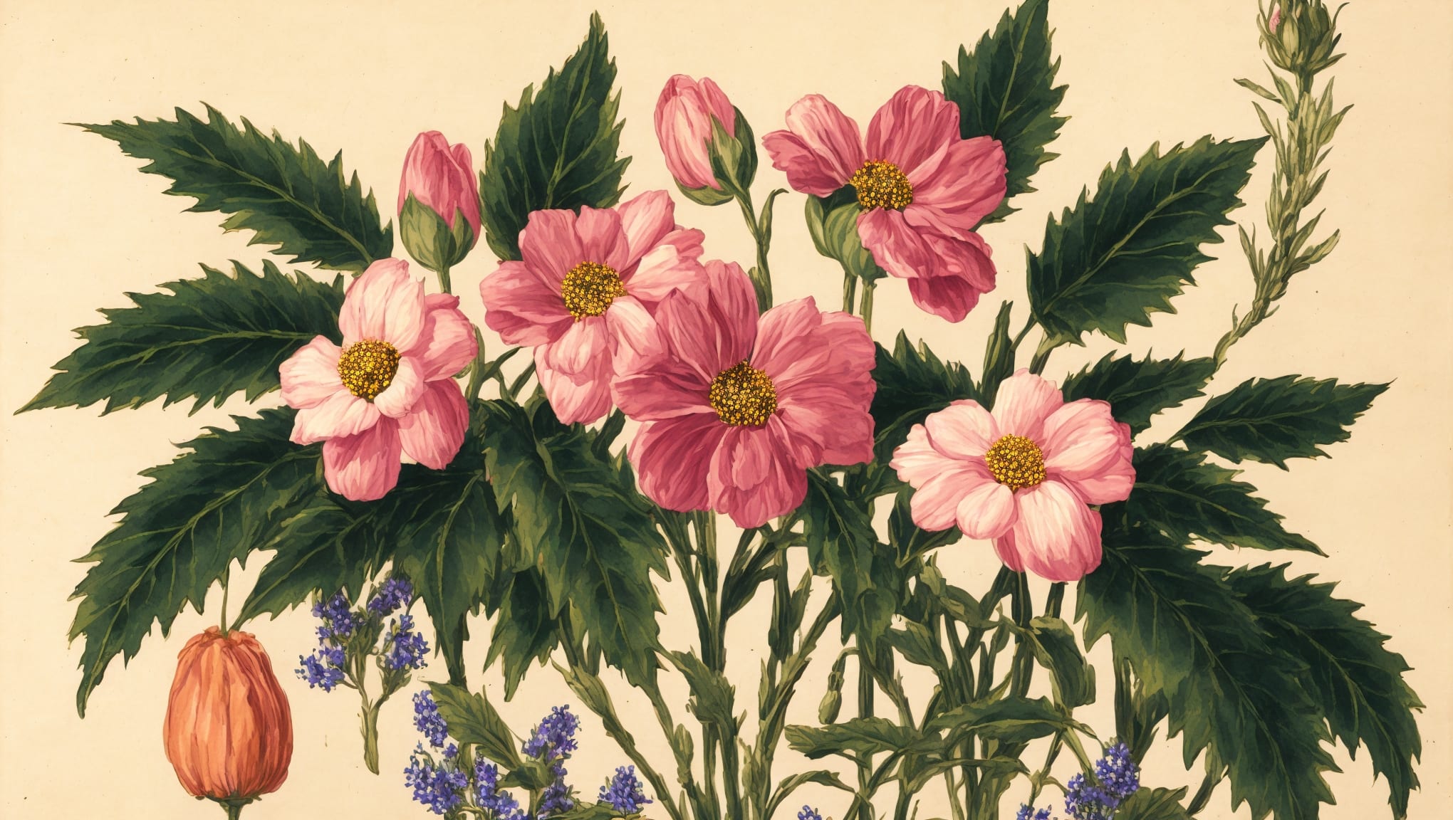 Maddy — illustration botanique, origine contemporaine