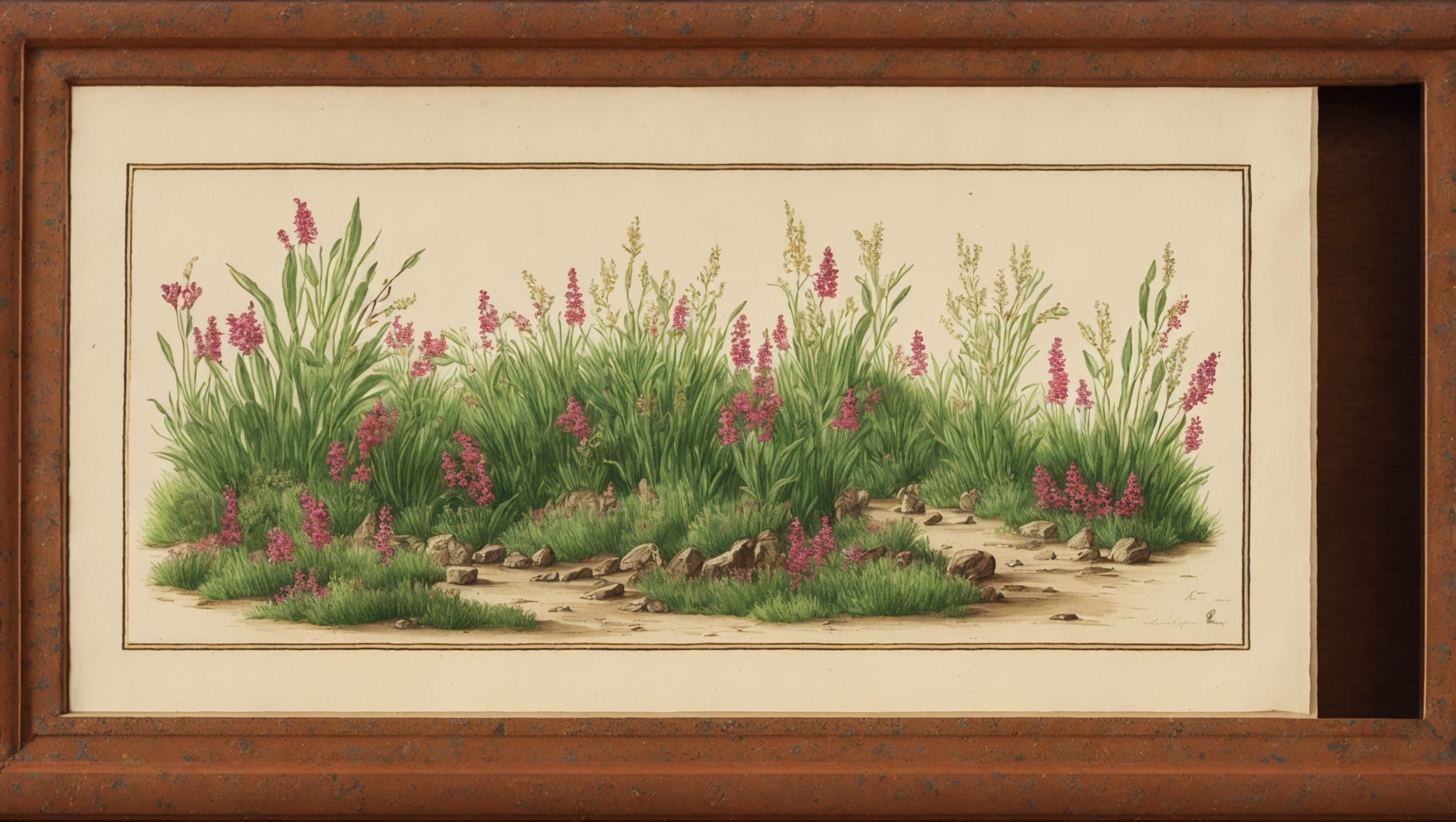 Mahaut — illustration botanique, origine germanique