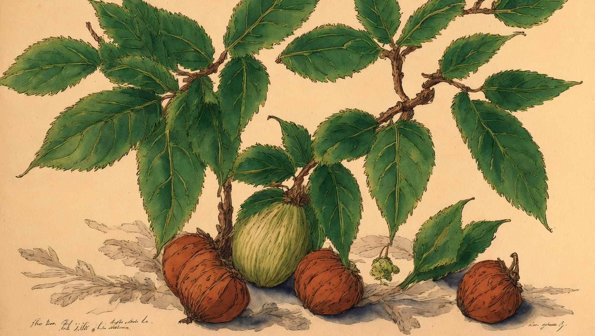 Maho — illustration botanique, origine celte