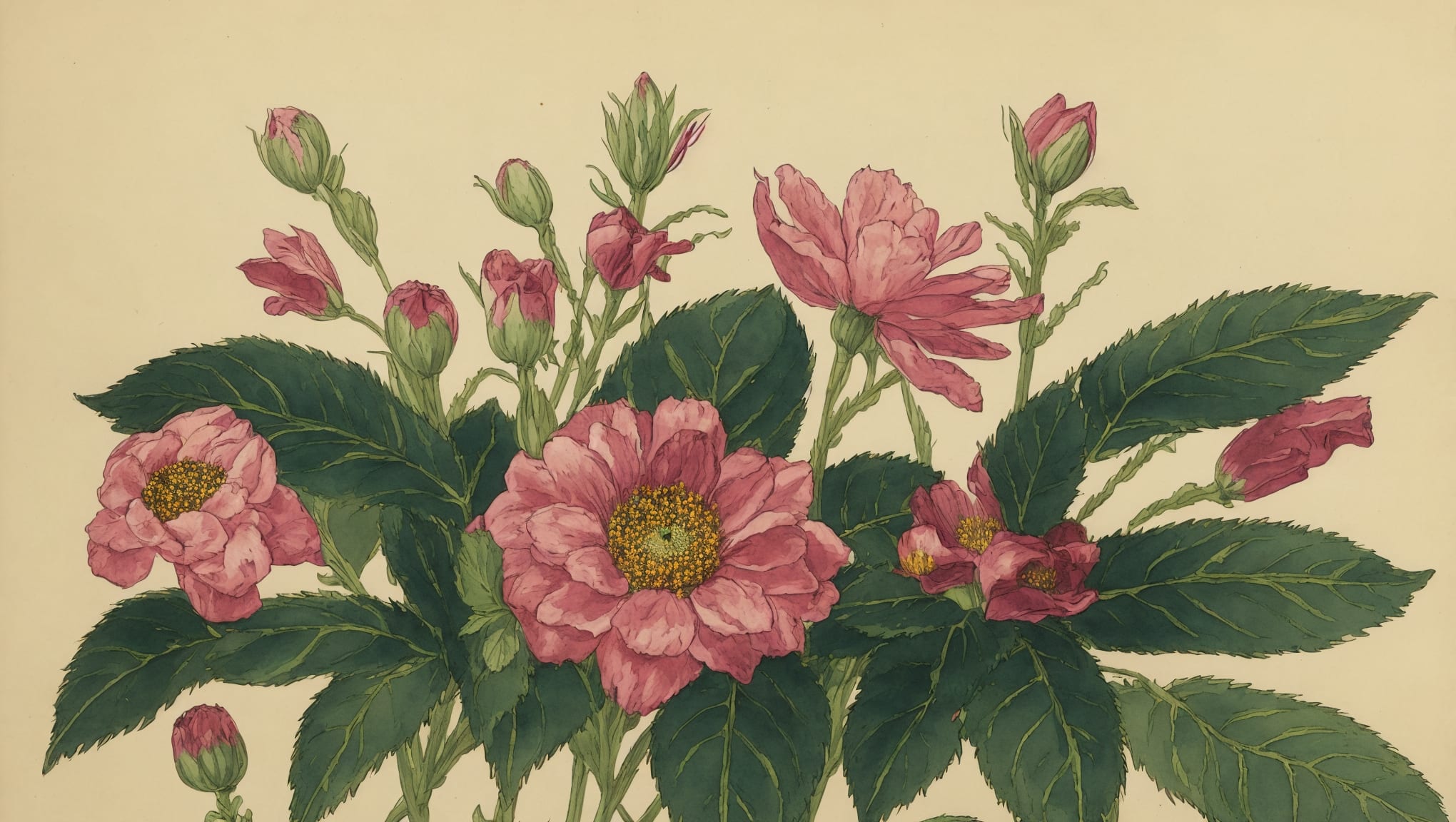 Malya — illustration botanique, origine contemporaine