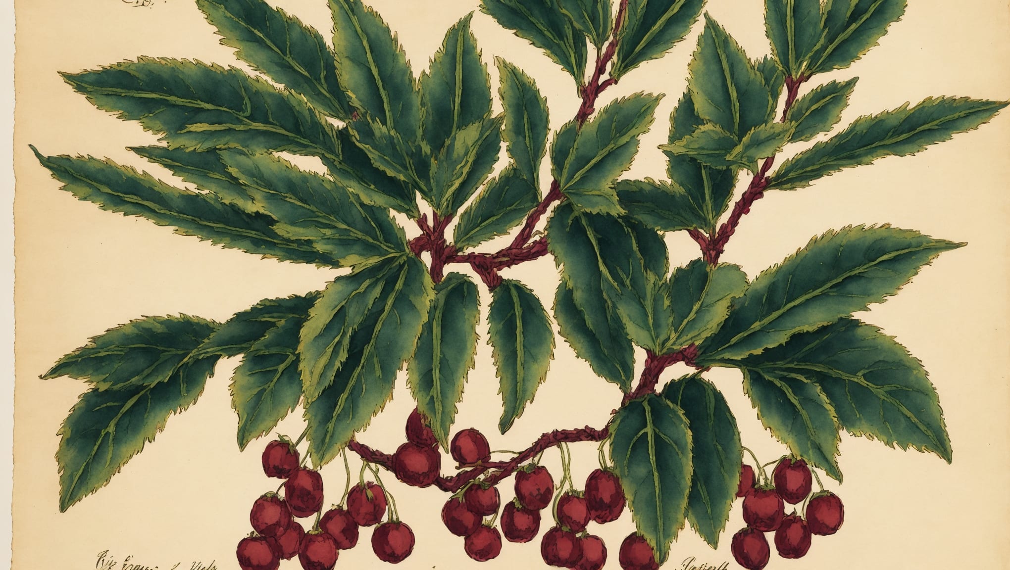 Marceau — illustration botanique, origine latine