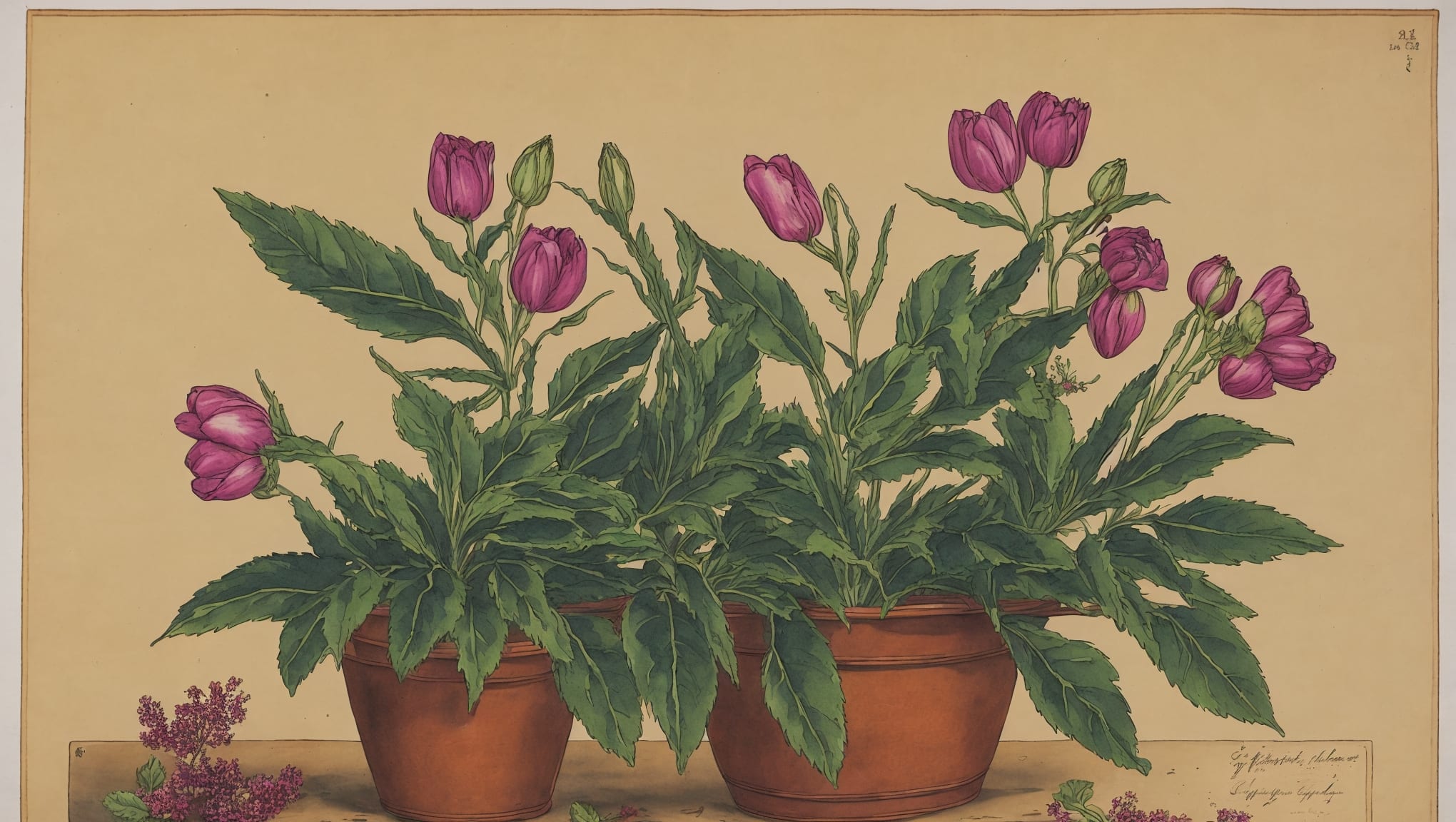 Marlon — illustration botanique, origine contemporaine