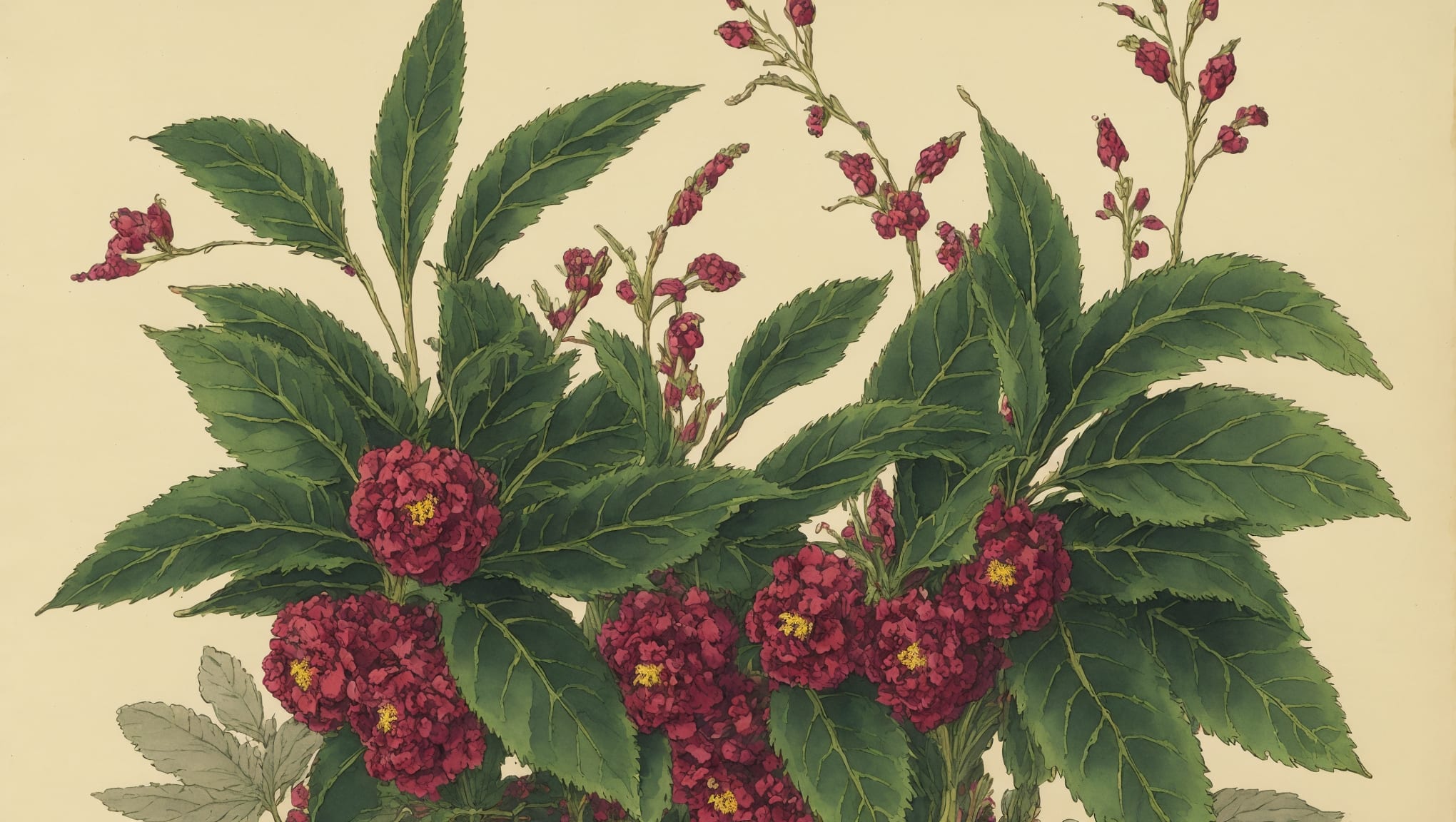 Marlone — illustration botanique, origine contemporaine
