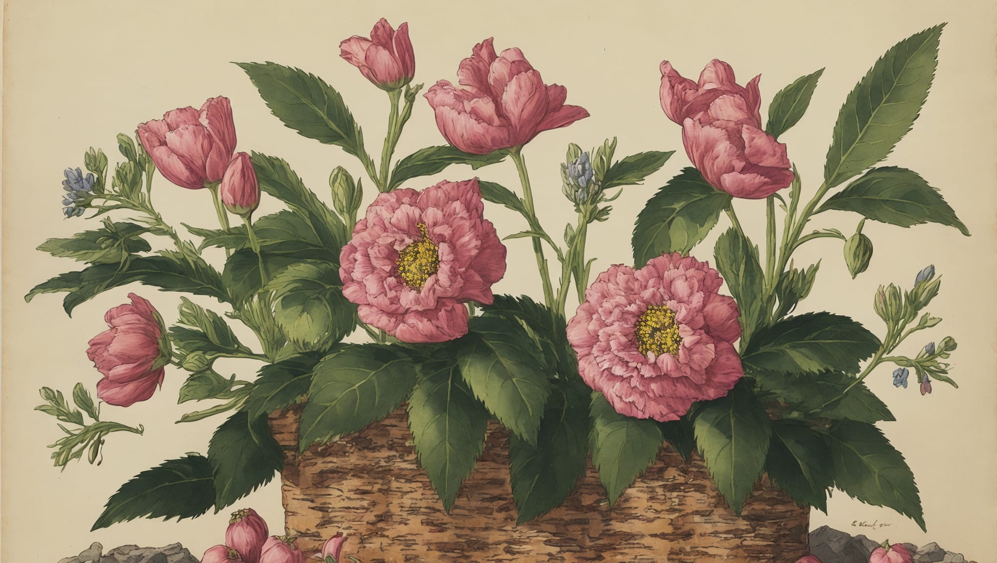 Mayla — illustration botanique, origine contemporaine