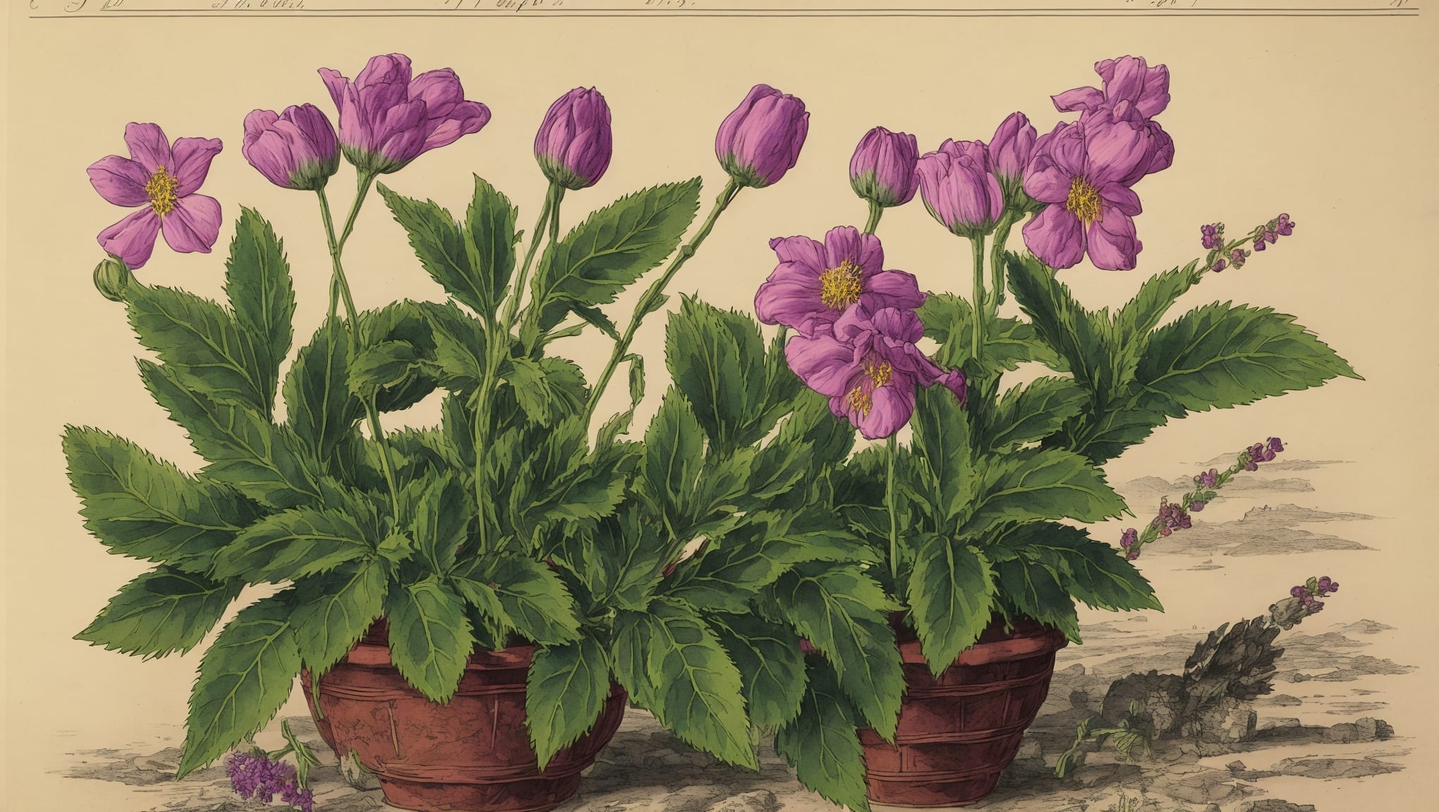 Maylone — illustration botanique, origine contemporaine