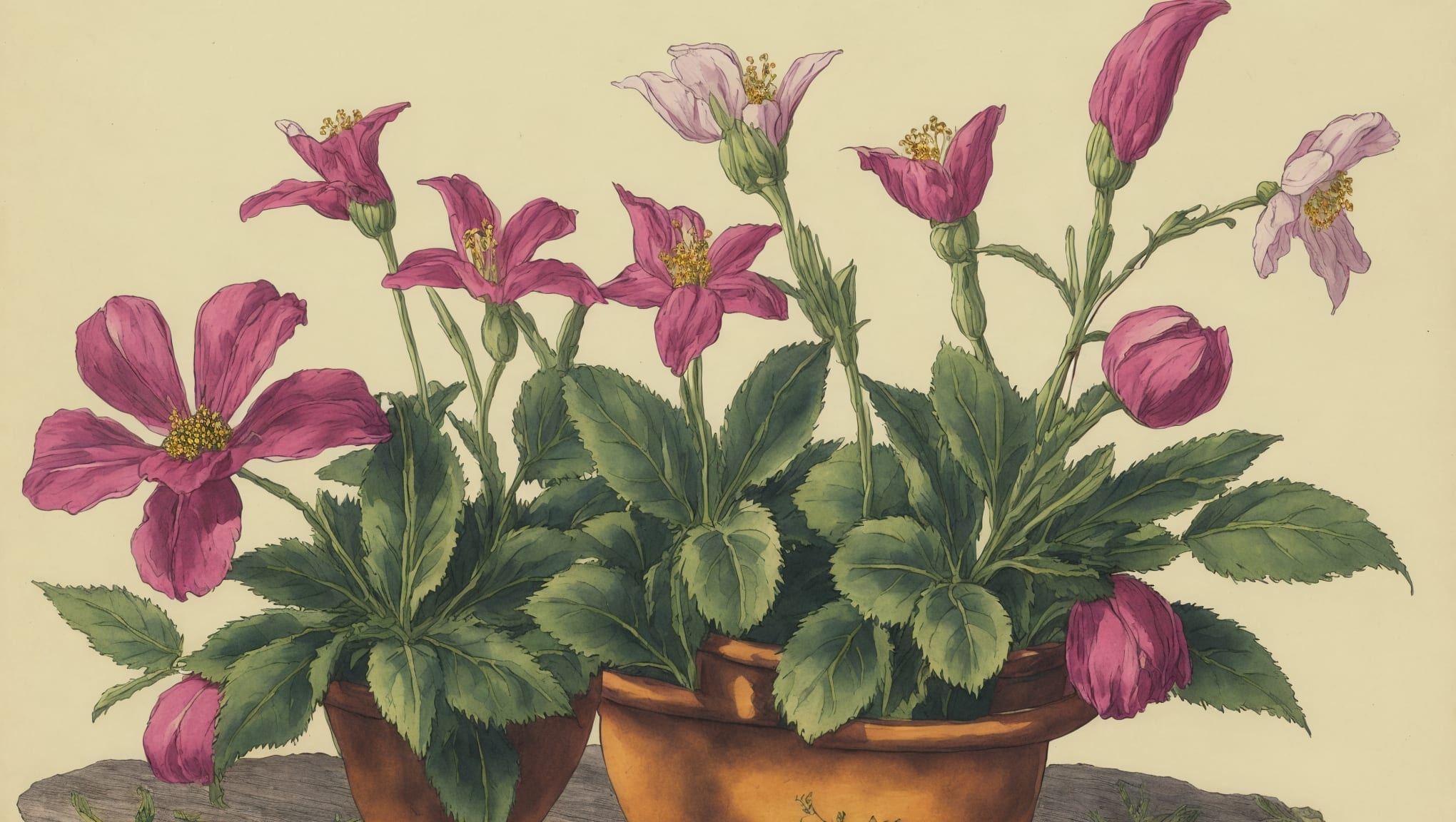 Mayna — illustration botanique, origine contemporaine